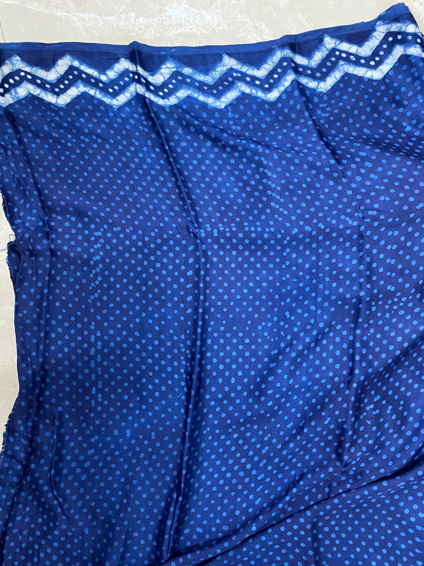 Indigo Modal Silk Saree 6
