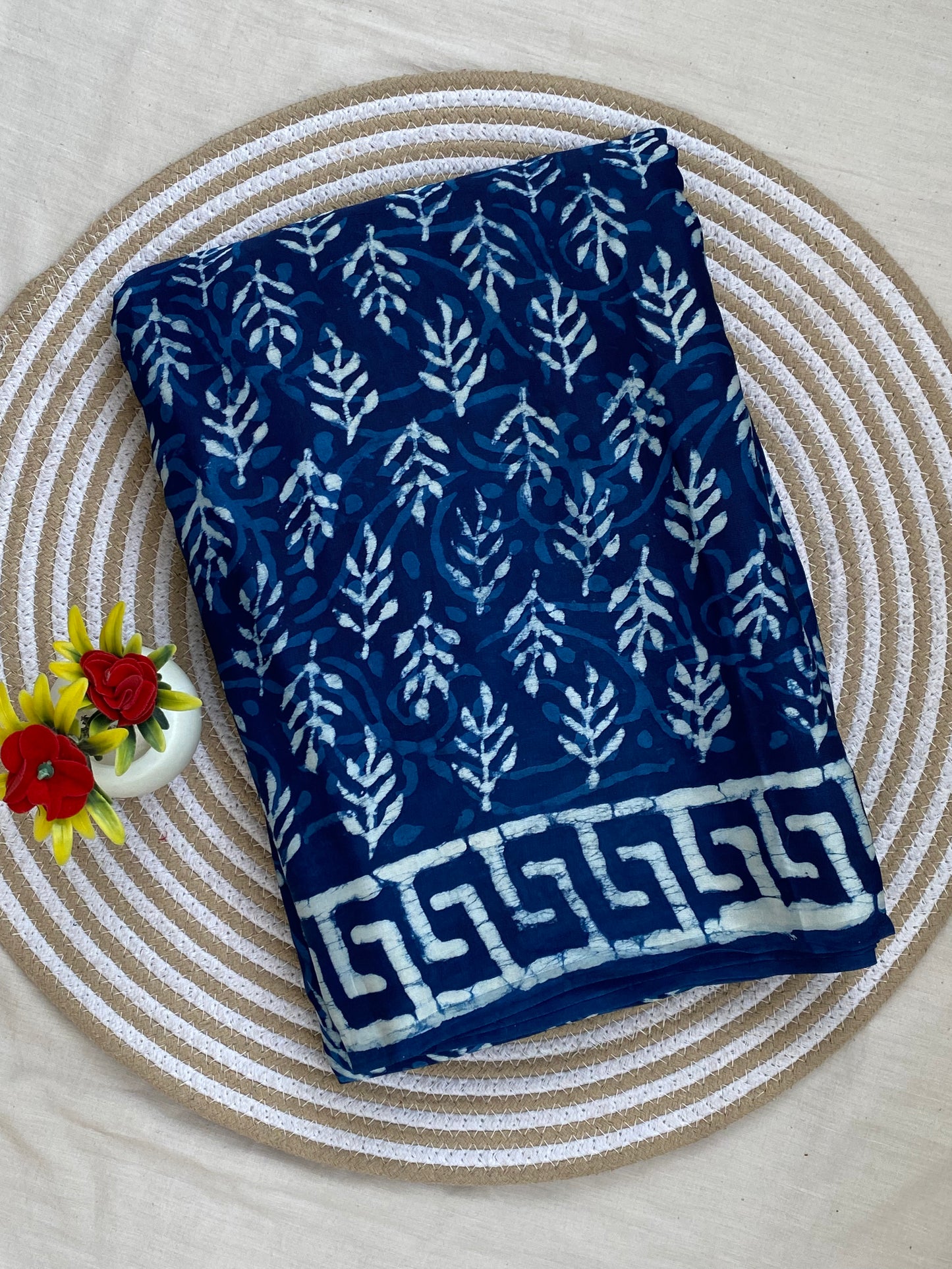 Indigo Modal Silk Saree 15