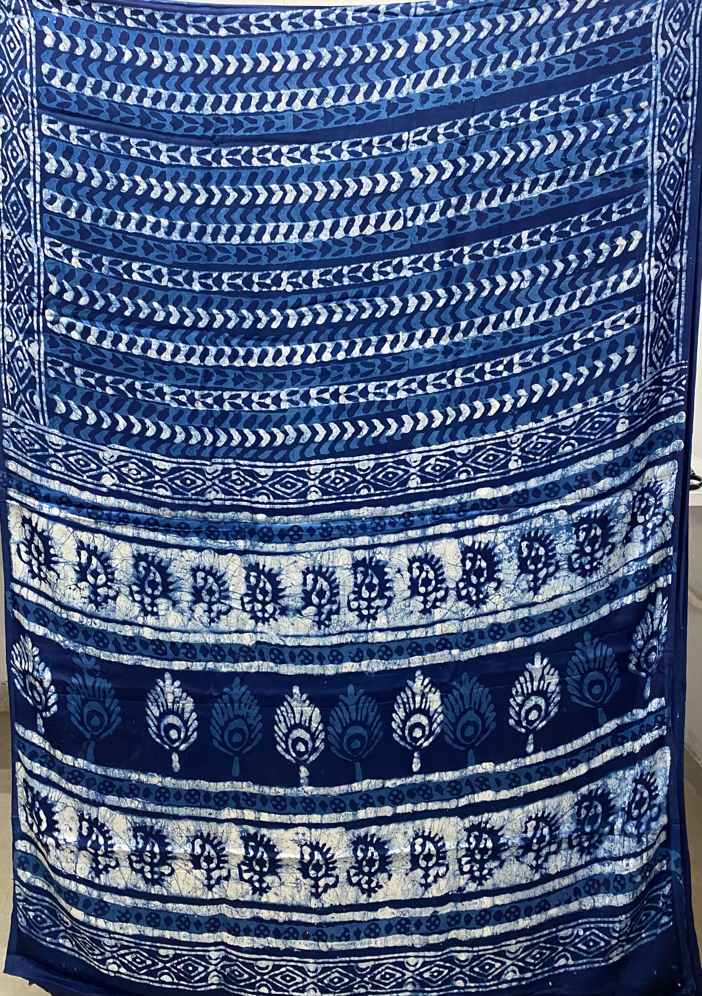 Indigo Modal Silk Saree 9