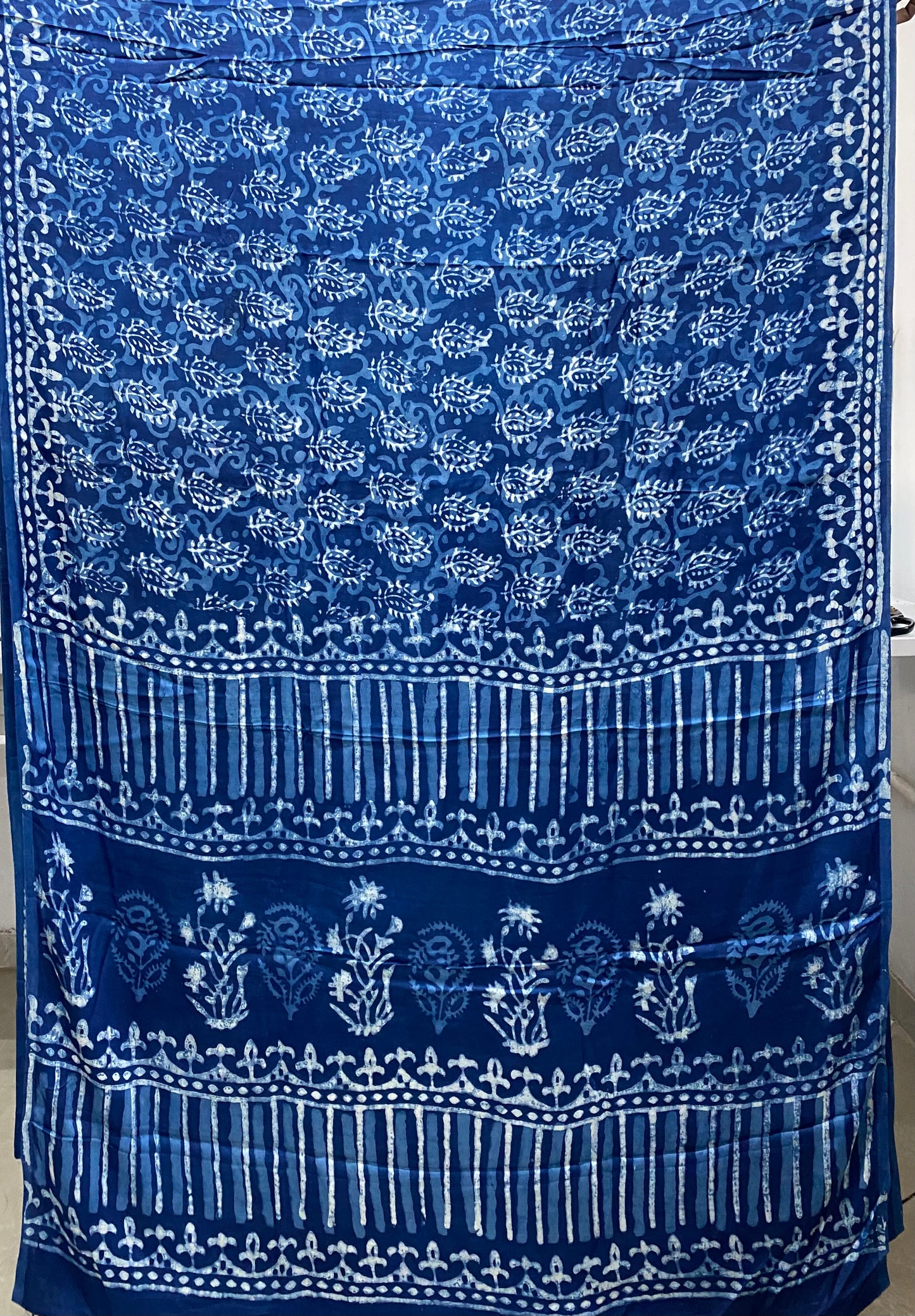 Indigo Modal Silk Saree 23
