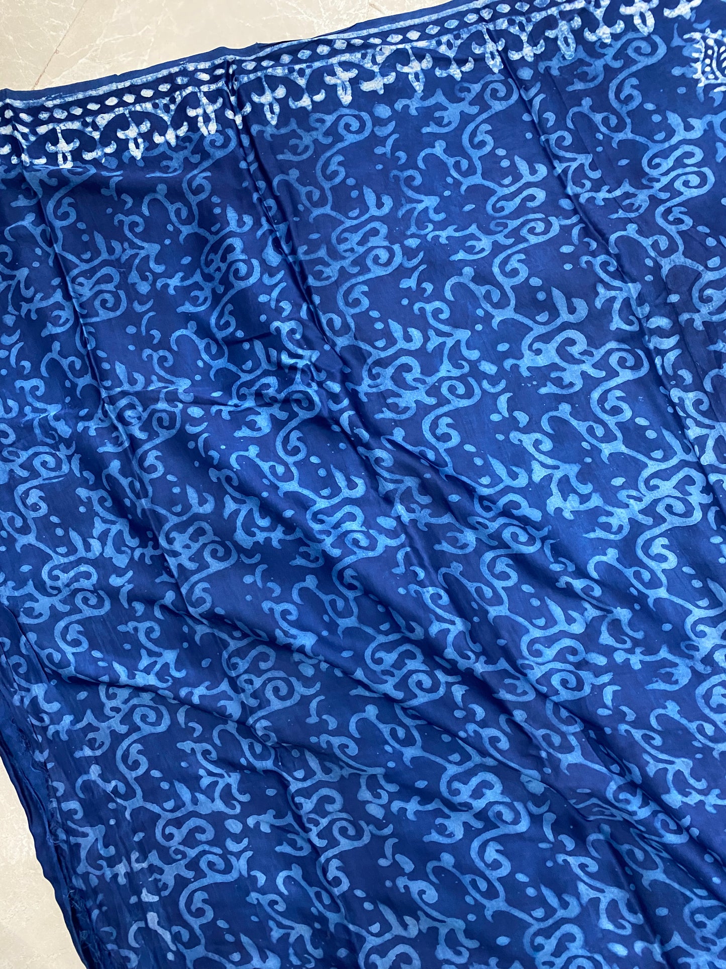 Indigo Modal Silk Saree 23