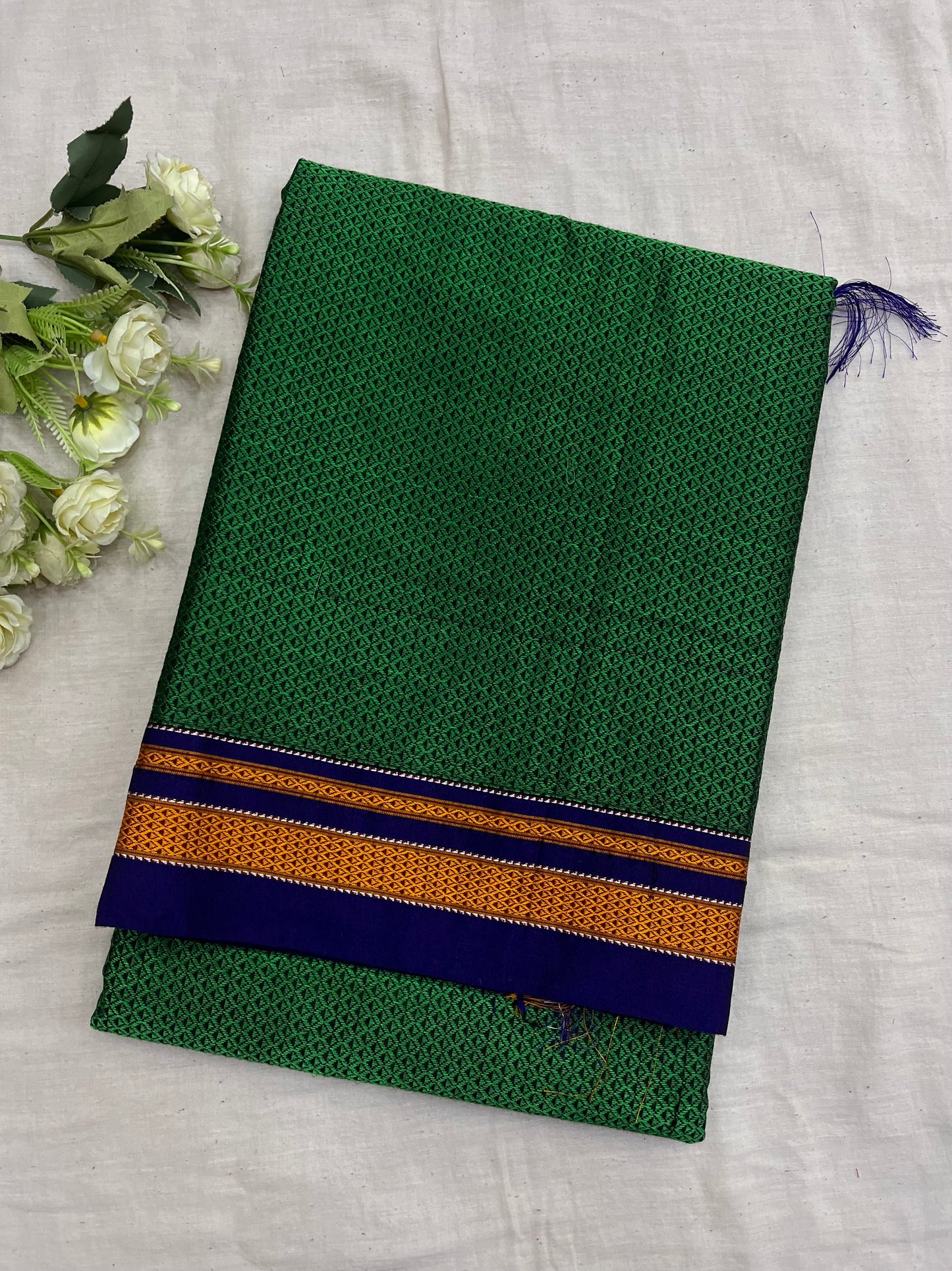 Green Blue Khun Saree