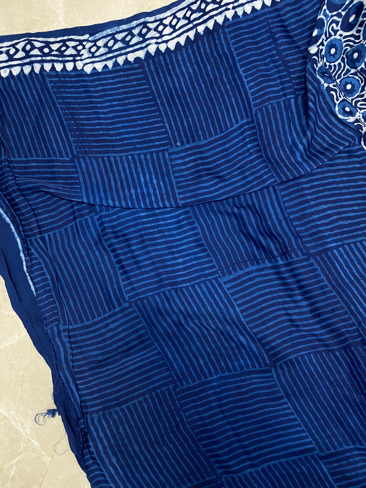 Indigo Modal Silk Saree 2