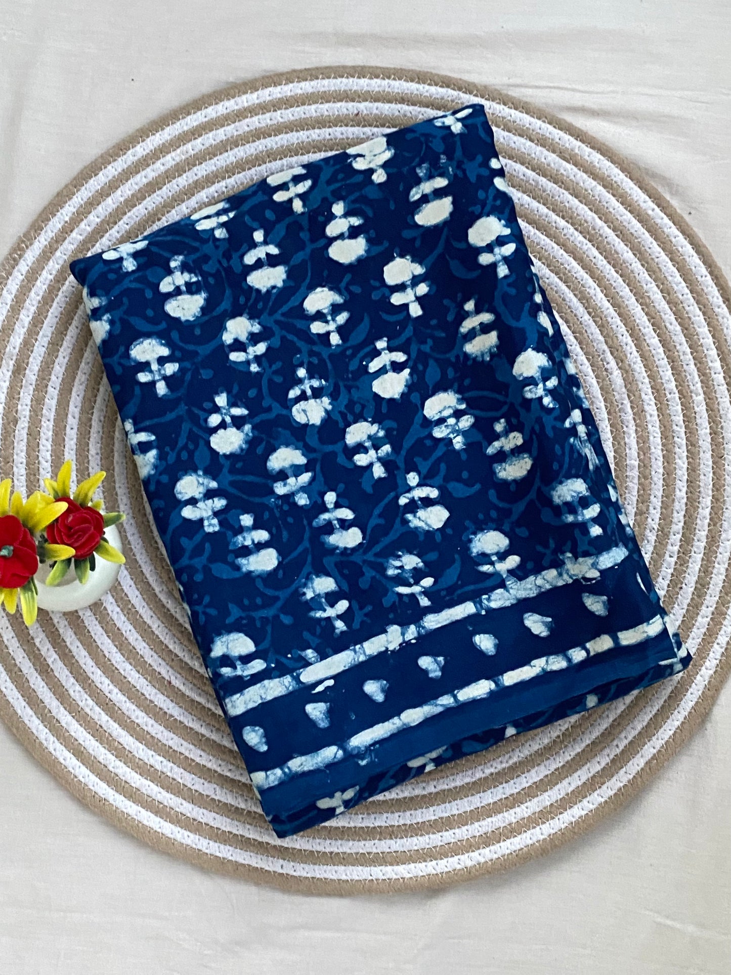 Indigo Modal Silk Saree 14