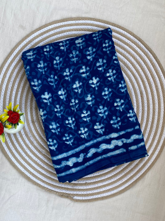 Indigo Modal Silk Saree 18