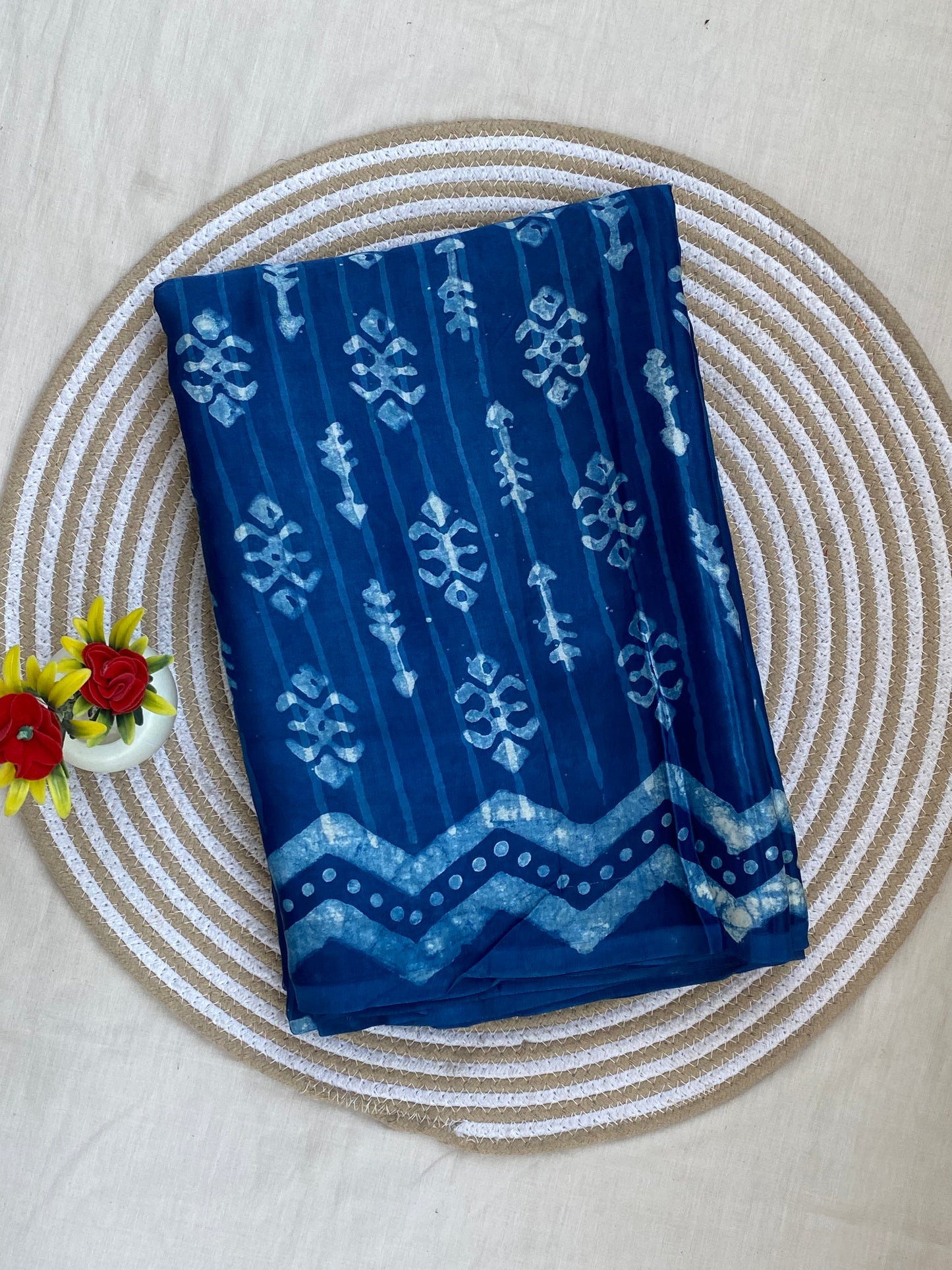 Indigo Modal Silk Saree 10