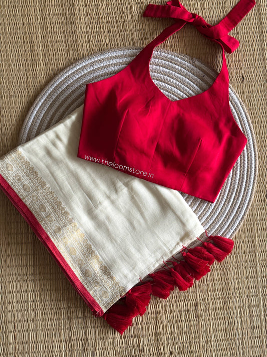 Avantika Mulmul Saree Blouse Combo Set (Dispatch Start 5th Oct 2026)