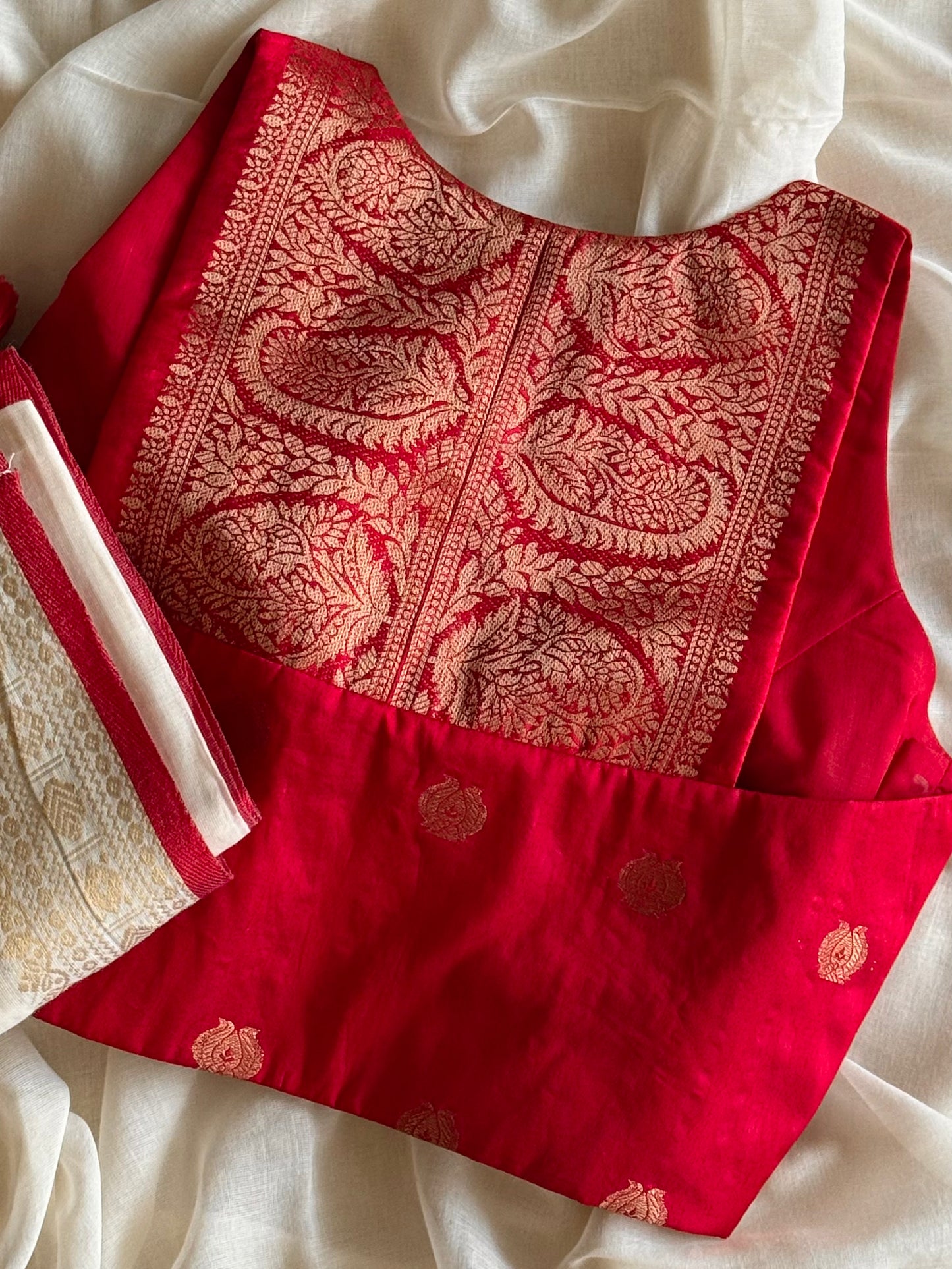 Avantika Taffeta Racer Back Blouse (Dispatch Starts 5th Oct 2026)