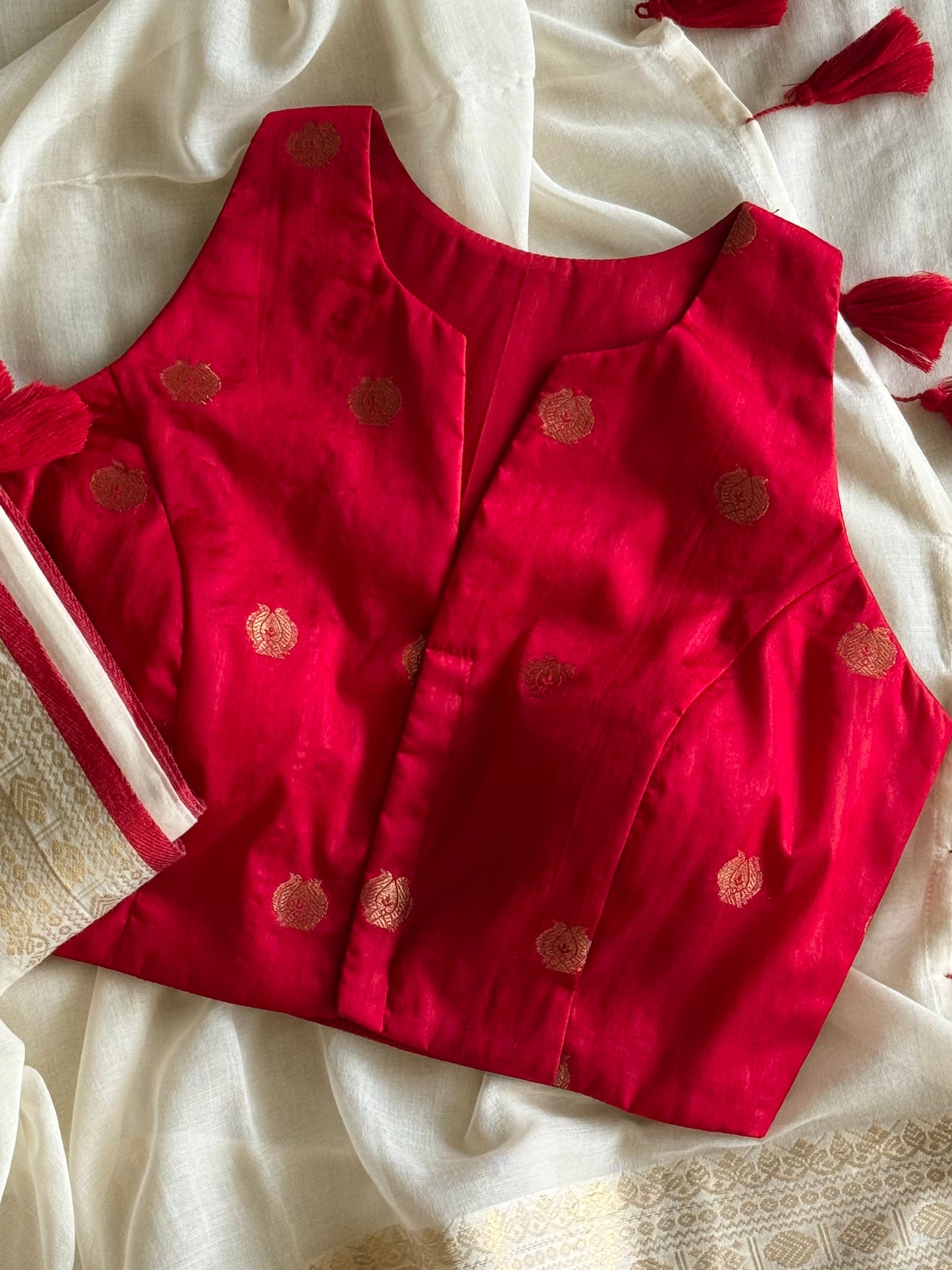 Avantika Taffeta Racer Back Blouse (Dispatch Starts 5th Oct 2026)