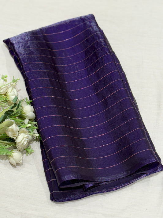 Jamun Fendy Stripe Saree