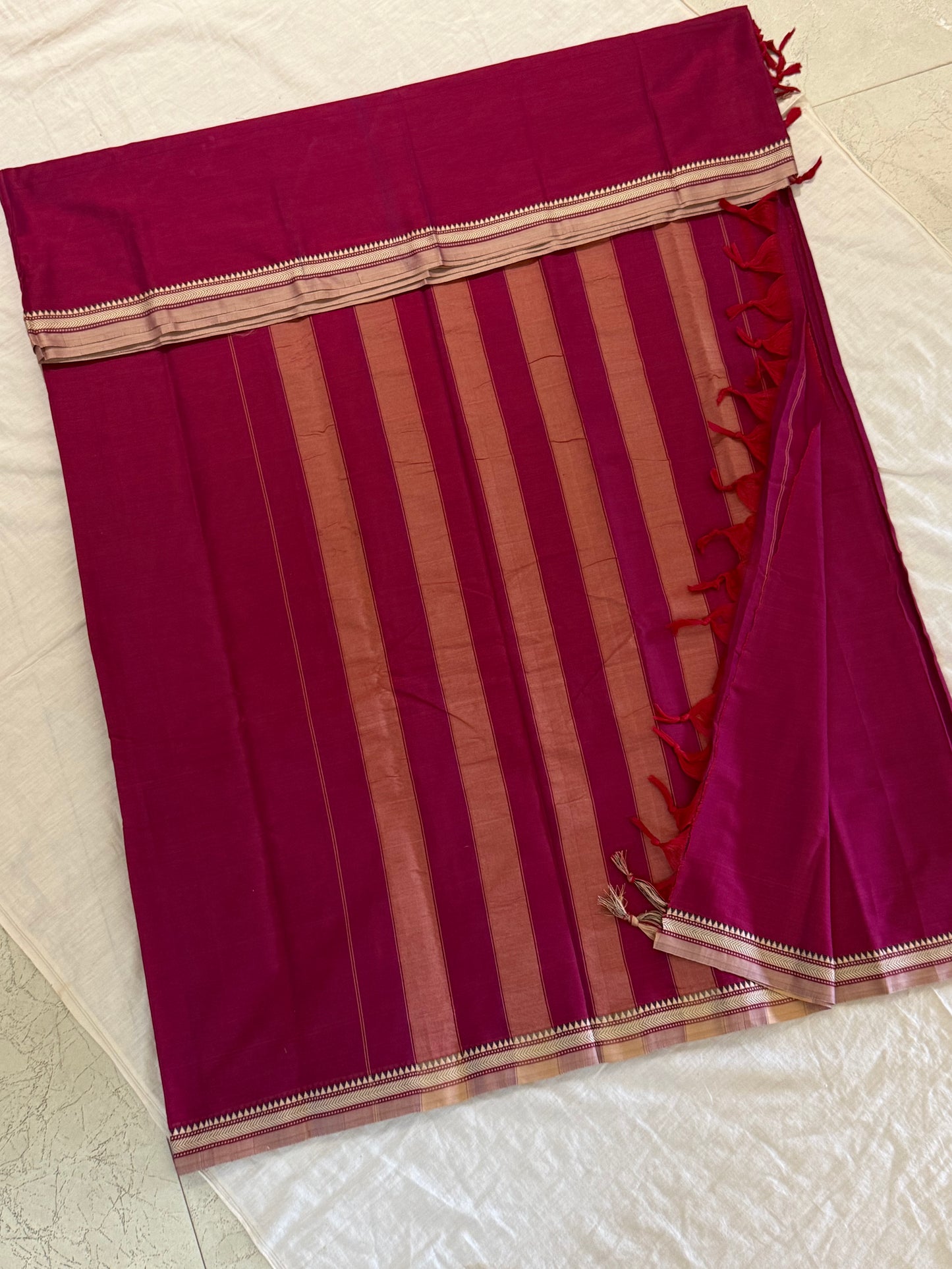 Vijaypura Aari Border Cotton Saree - 02