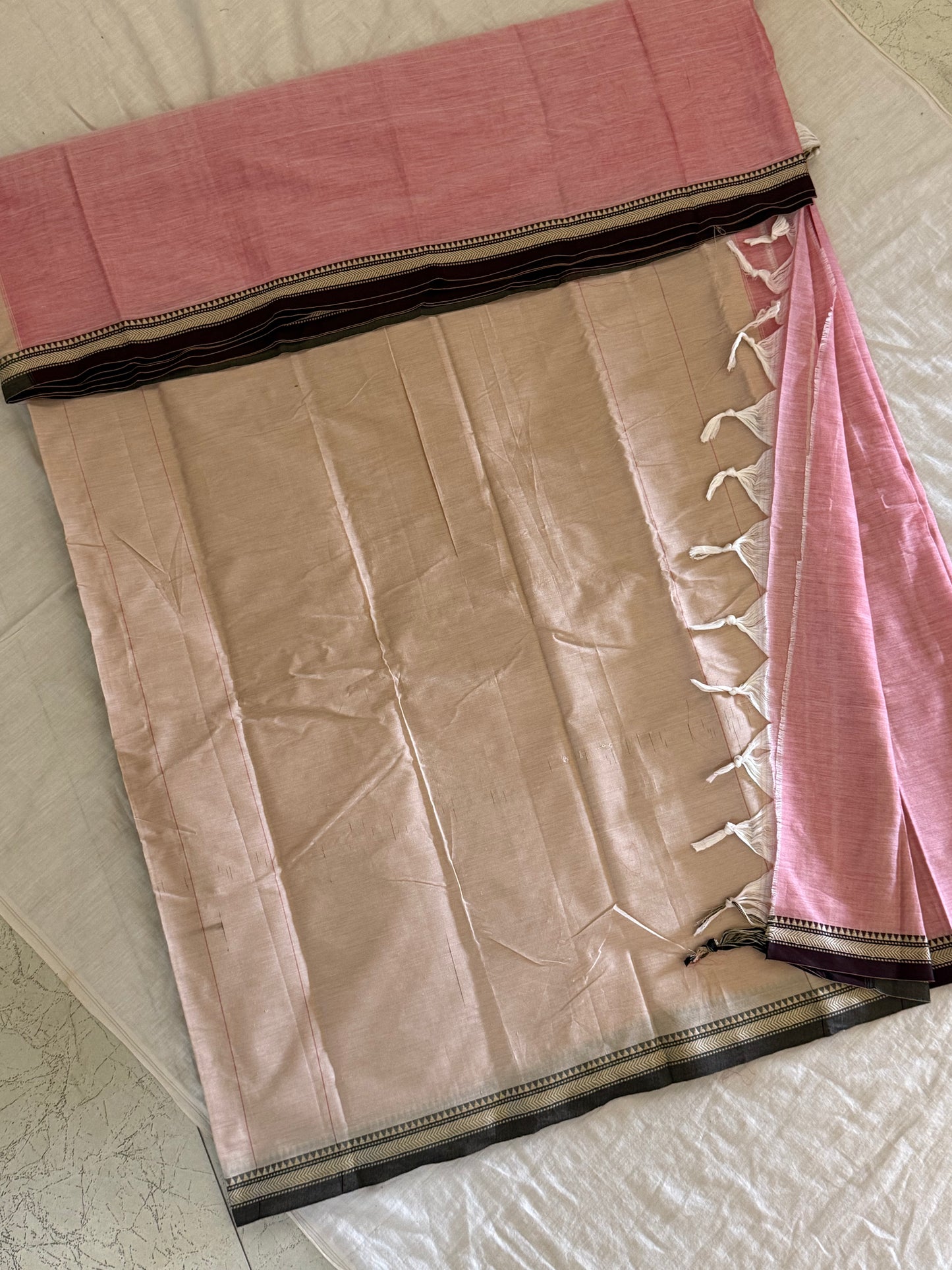 Vijaypura Aari Border Cotton Saree - 14