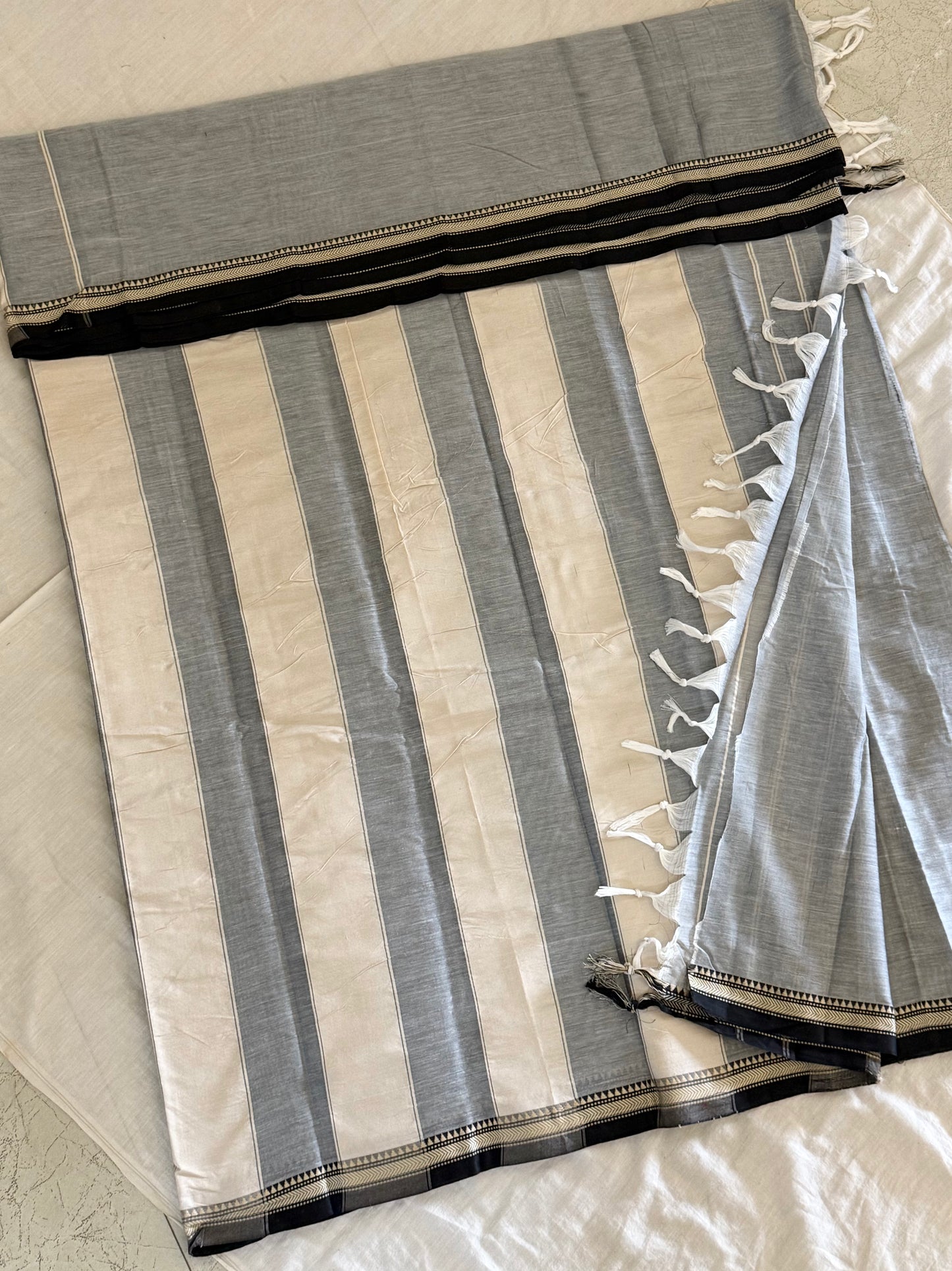 Vijaypura Aari Border Cotton Saree - 05