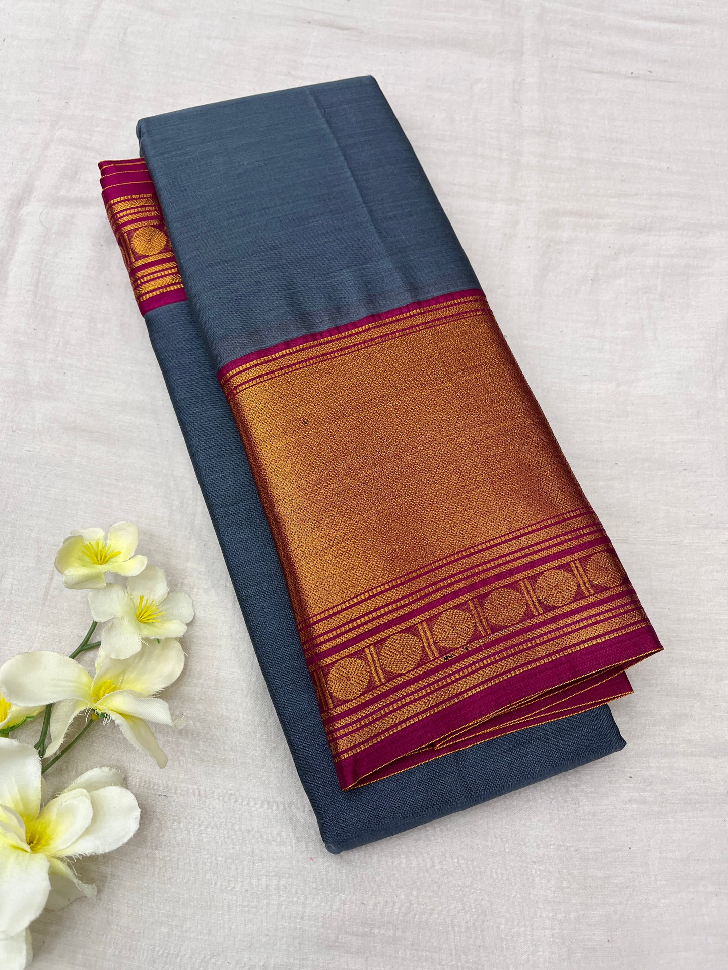 Vijaypura Big Zari Border Saree