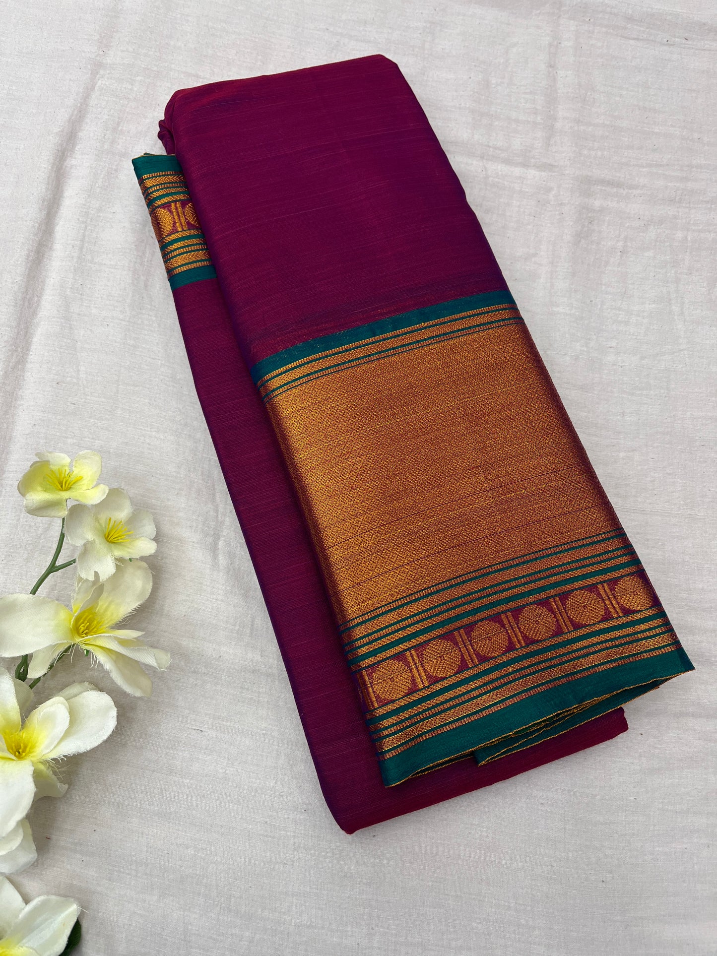 Vijaypura Big Zari Border Saree