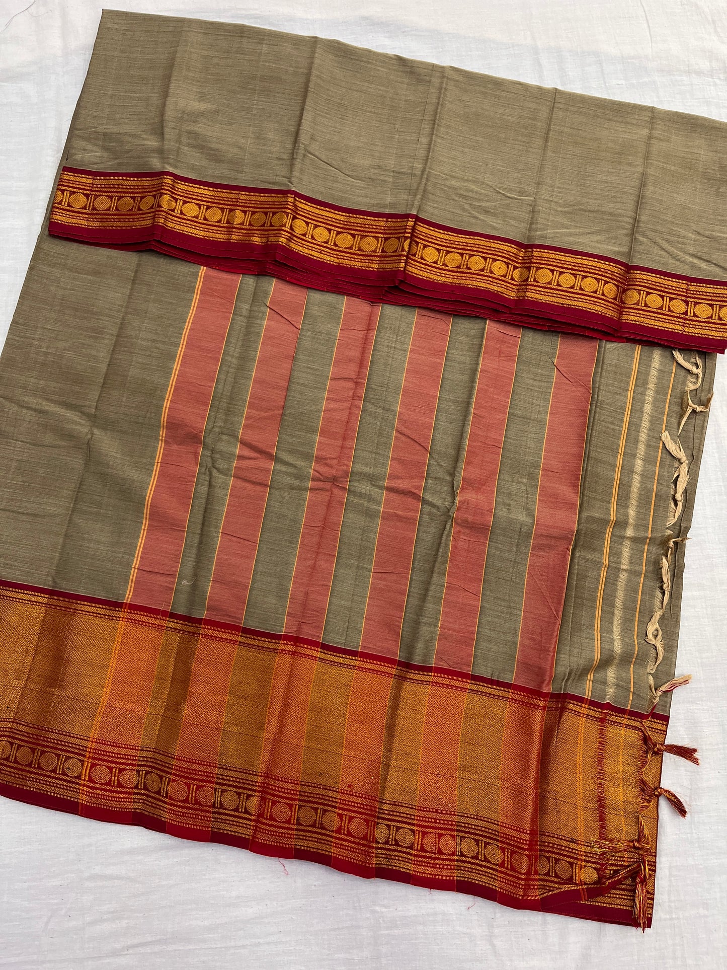 Vijaypura Big Zari Border Saree