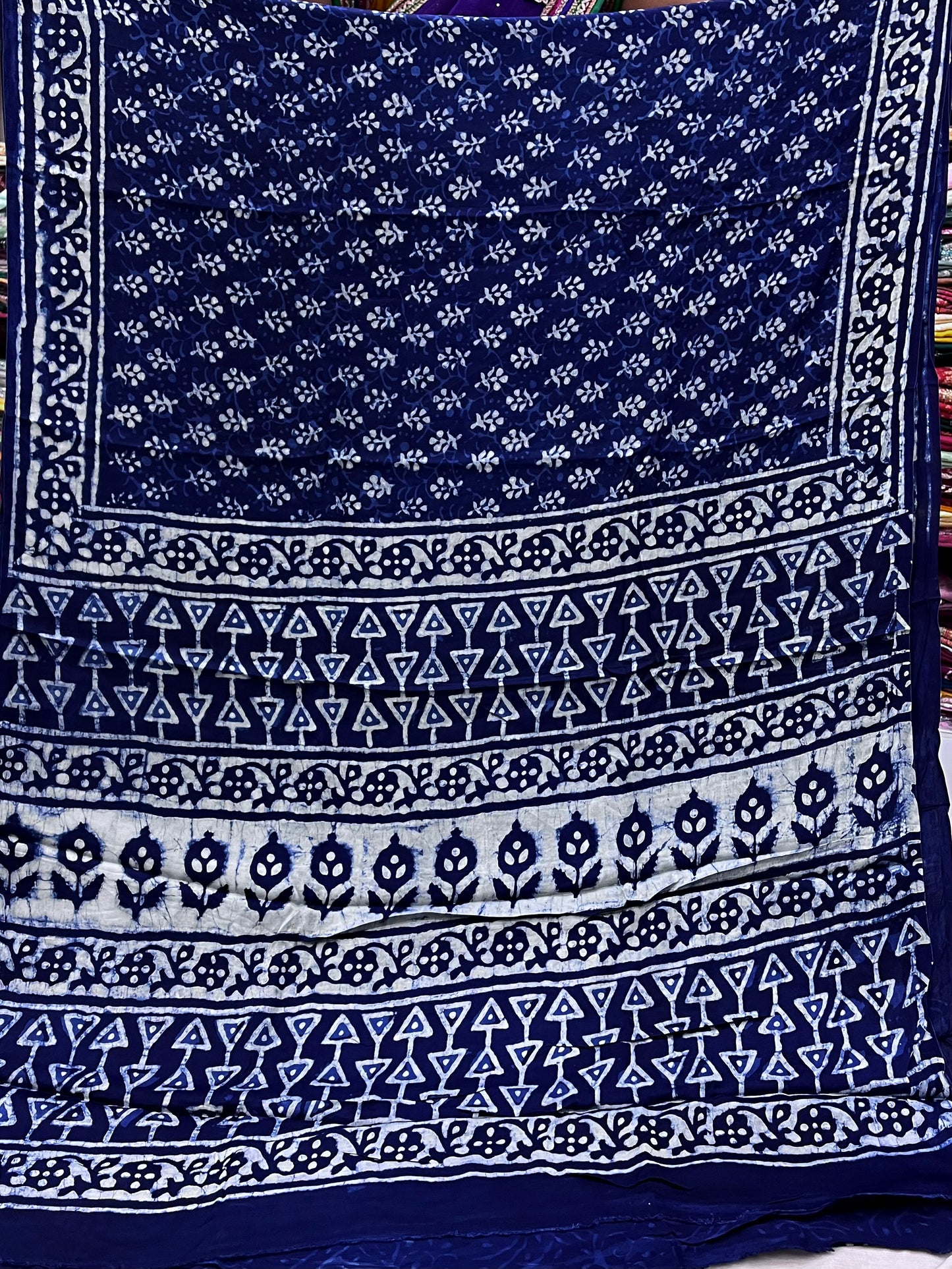 Indigo Modal Silk Saree 9