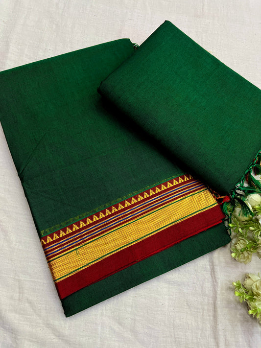 Green Rayon Cotton Ilkal Saree