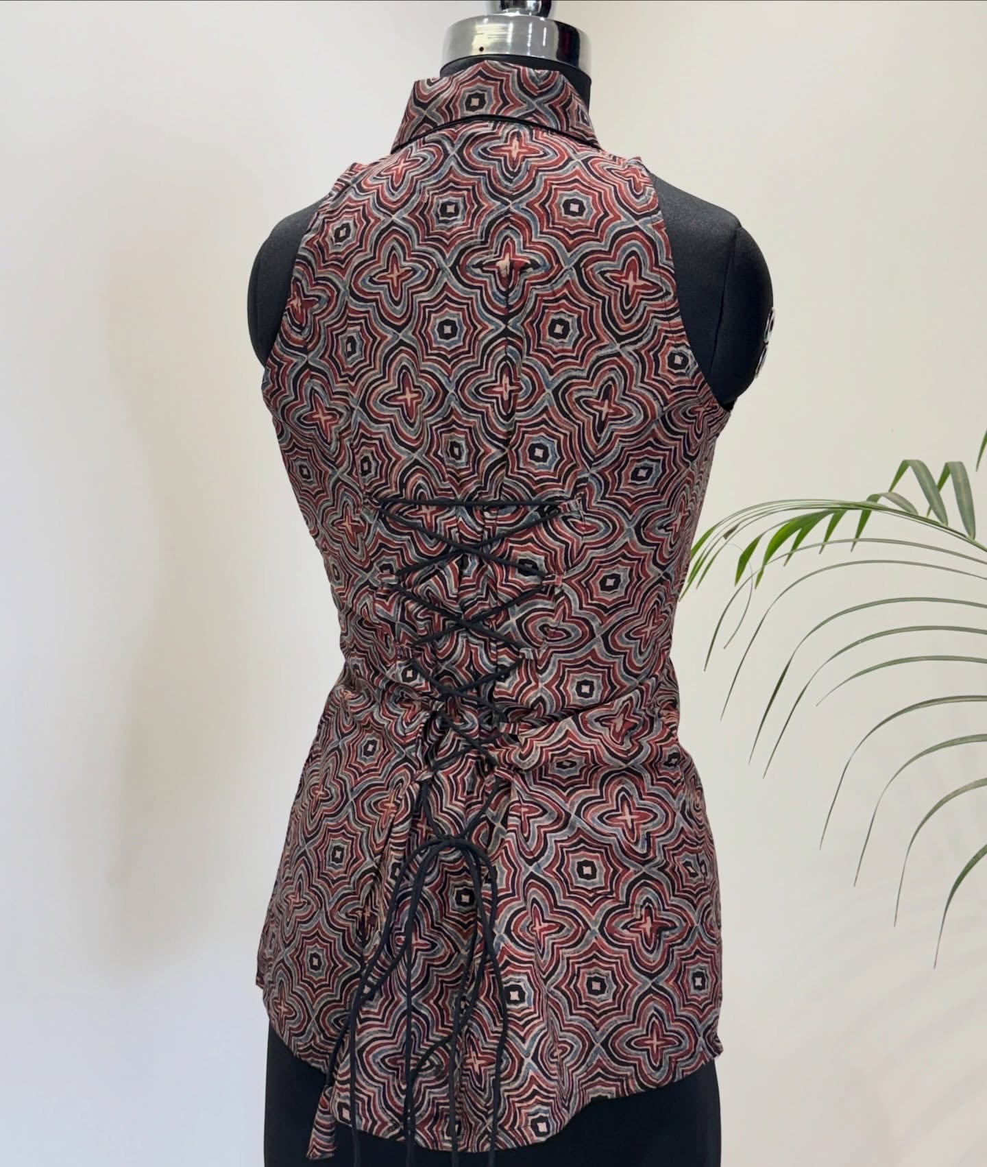 Kavya Short Ajrakh Kurti