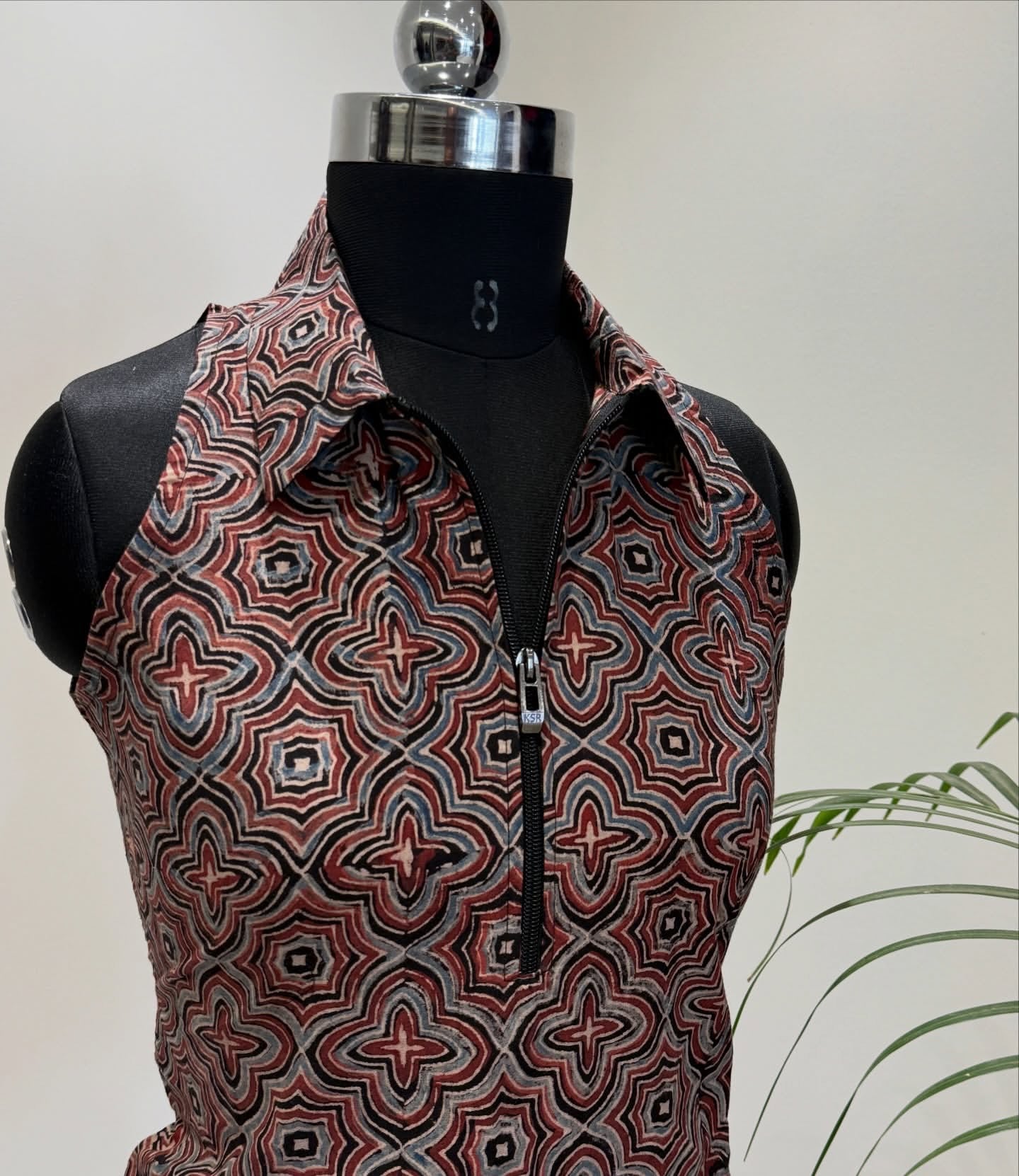 Kavya Short Ajrakh Kurti