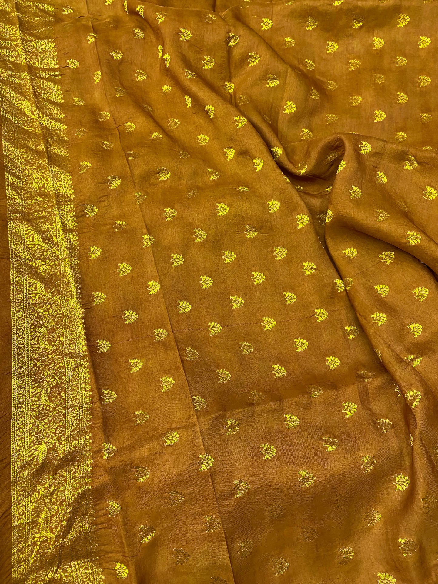 Ajrakh Dola Silk Saree 03