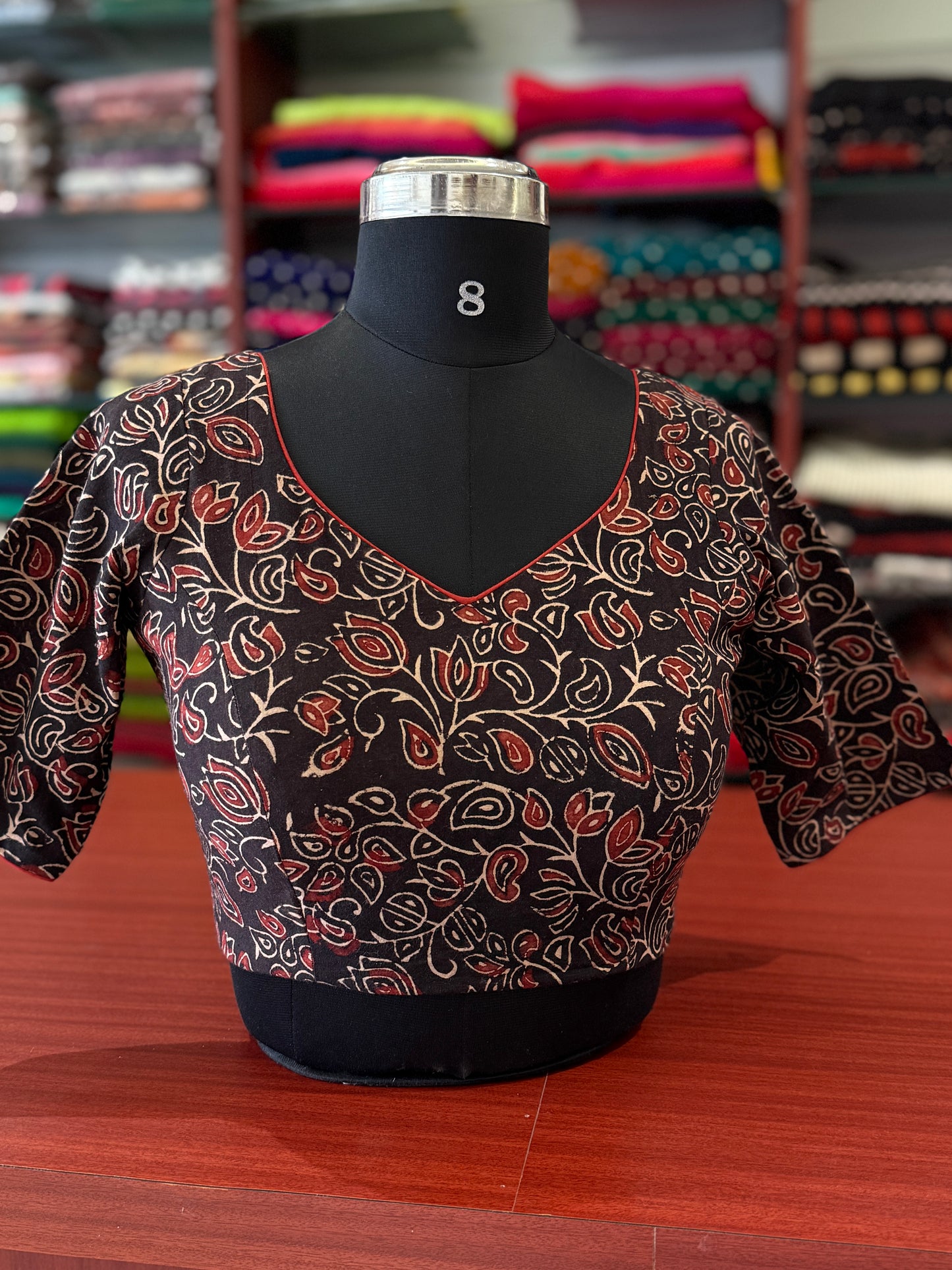 Rekha Ajrakh Sleeves Blouse