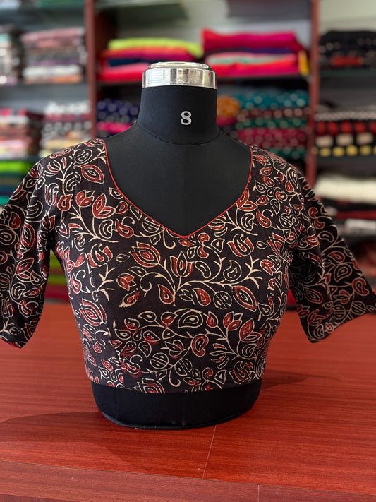 Rekha Ajrakh Sleeves Blouse