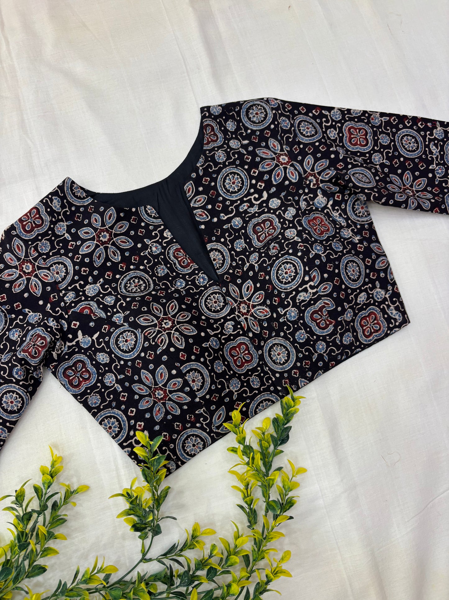 Mandala Ajrakh Formal Sleeves Blouse