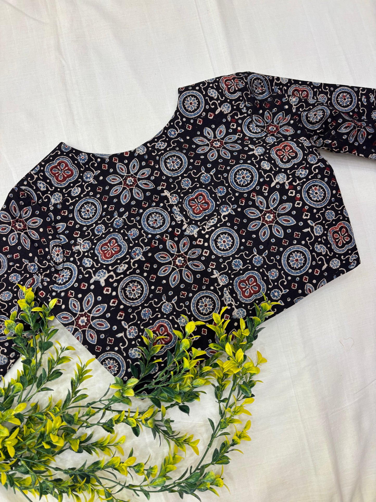 Mandala Ajrakh Formal Sleeves Blouse