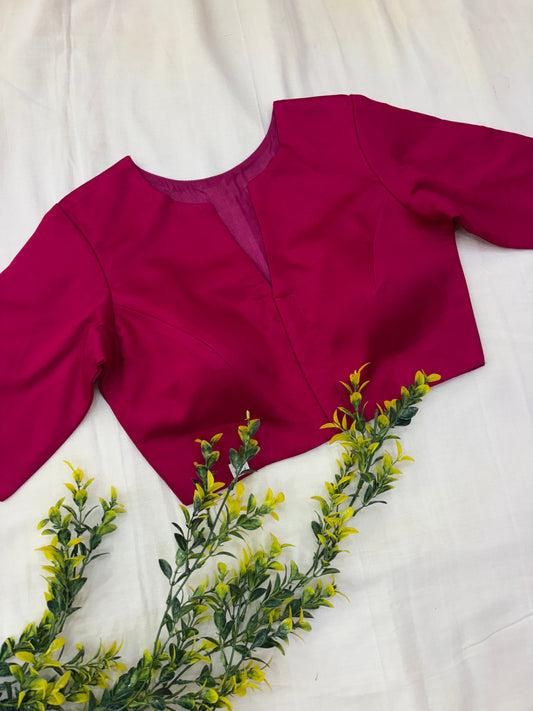 Pink Formal Sleeves Blouse