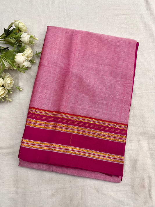 Onion Pink Viscose Ilkal Saree