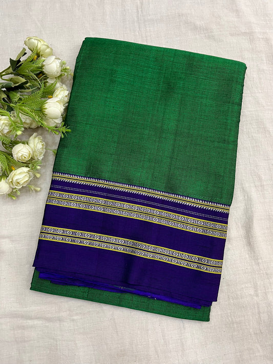 Green Blue Viscose Ilkal Saree