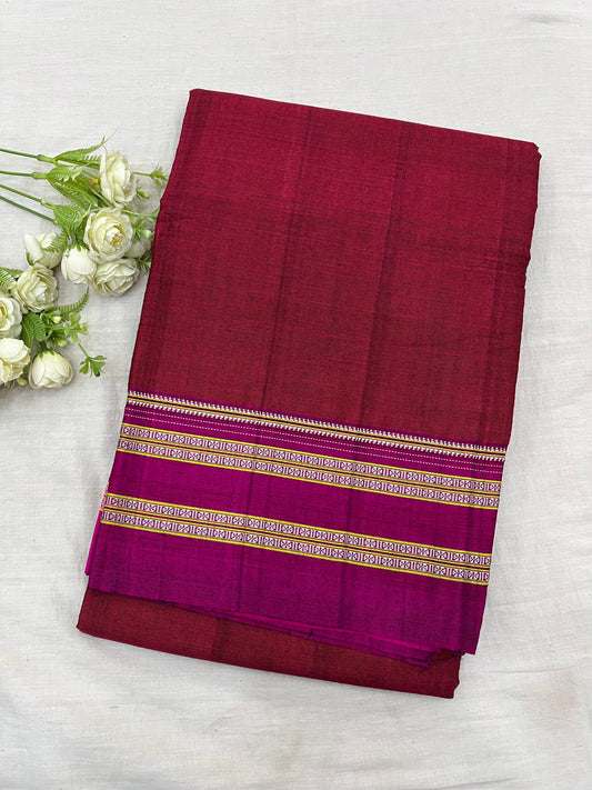 Beetroot Viscose Ilkal Saree