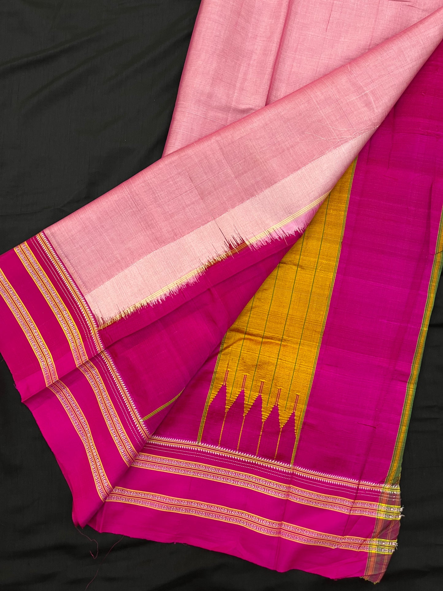 Candy Pink Viscose Ilkal Saree