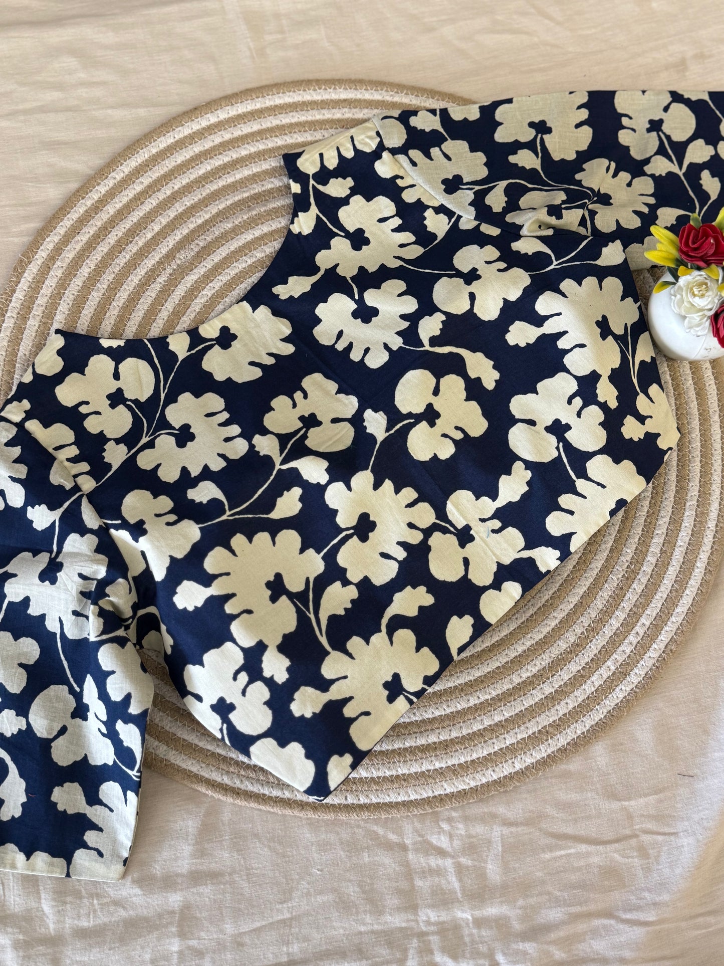Neelanjana Cotton Elbow Sleeves Blouse