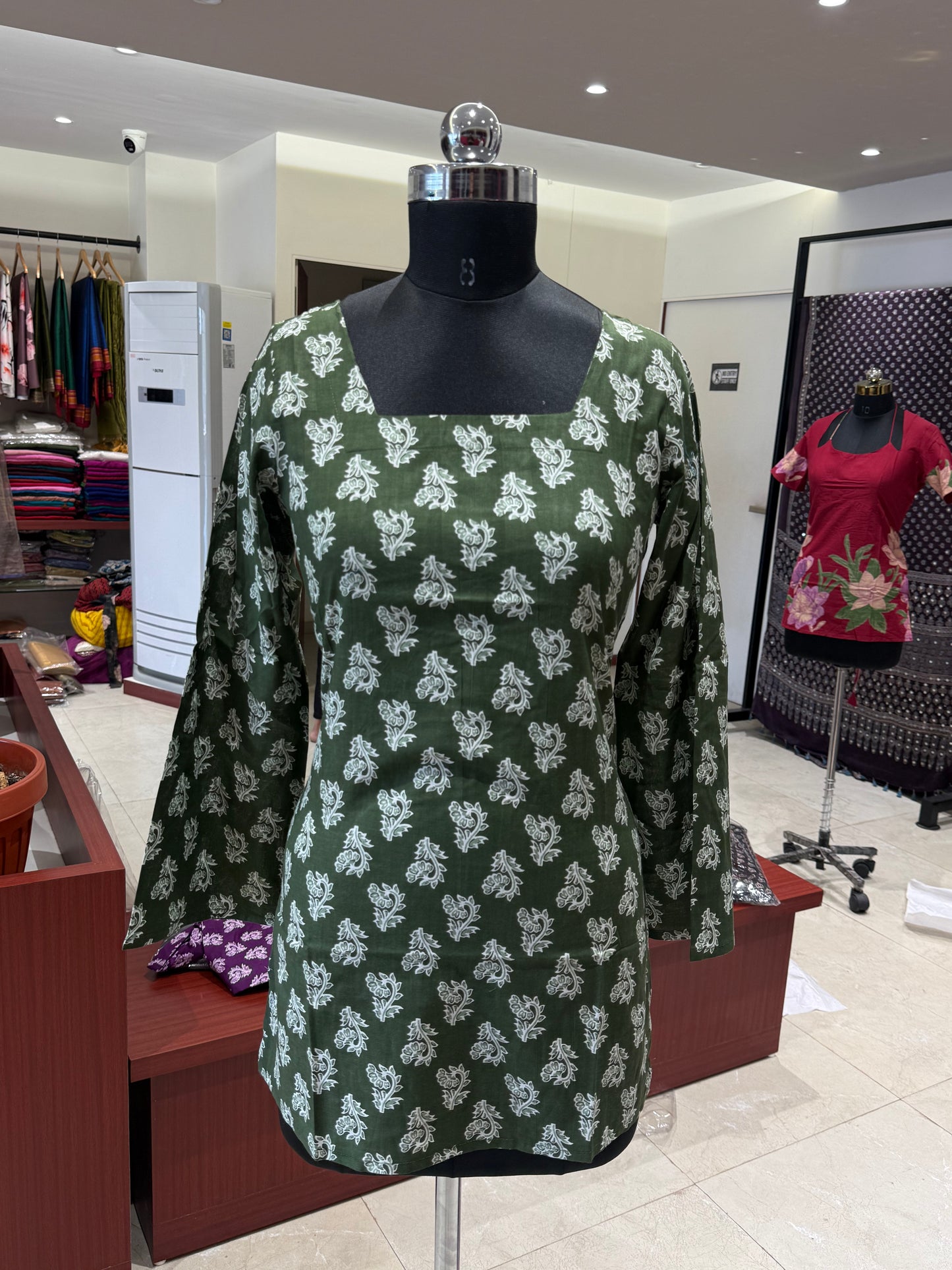 Sarita Green Short Kurti