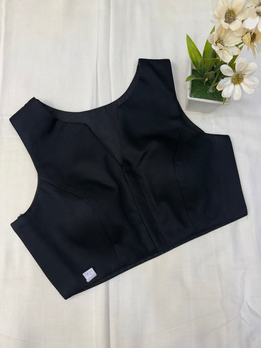 Black Formal Sleeveless Blouse