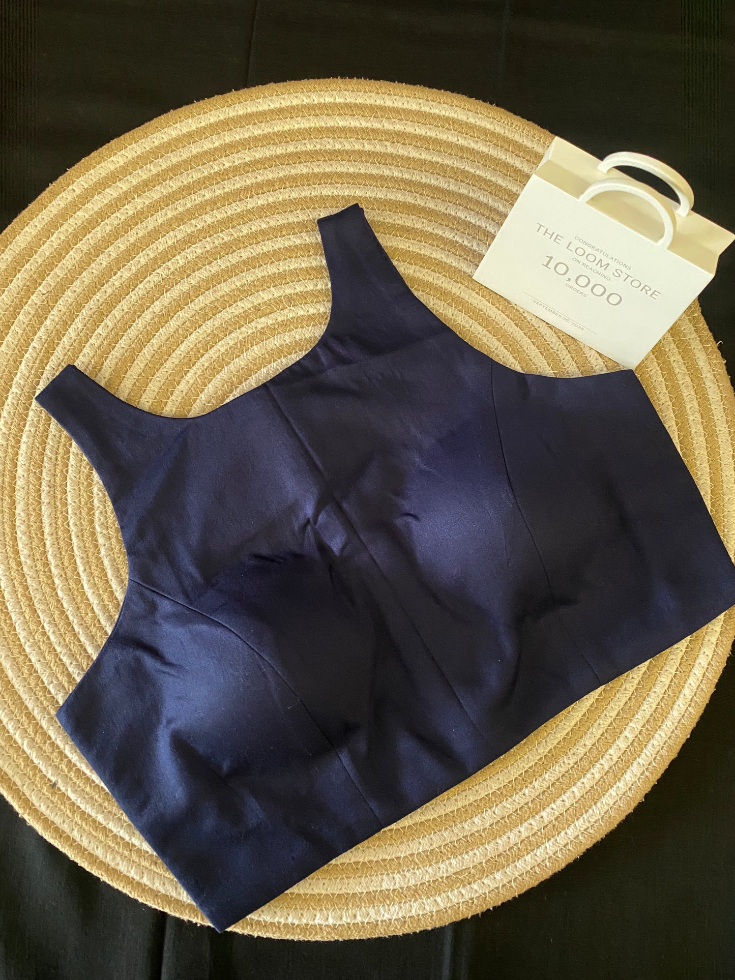 Navy Blue Back Dual Zip SL Blouse (Dispatch time 3 days)
