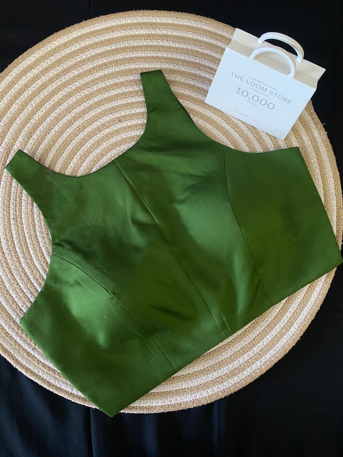 Green Back Dual Zip SL Blouse (Dispatch time 3 days)