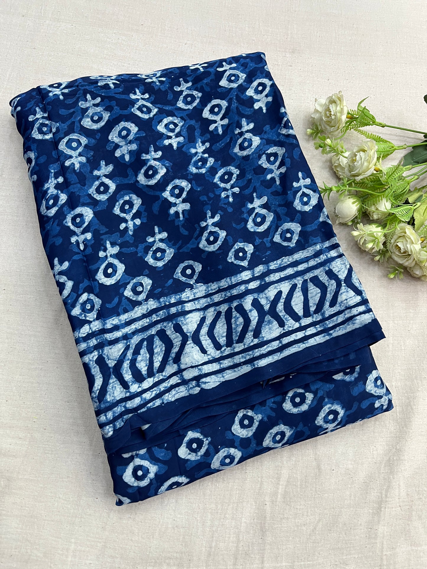 Indigo Modal Silk Saree 16