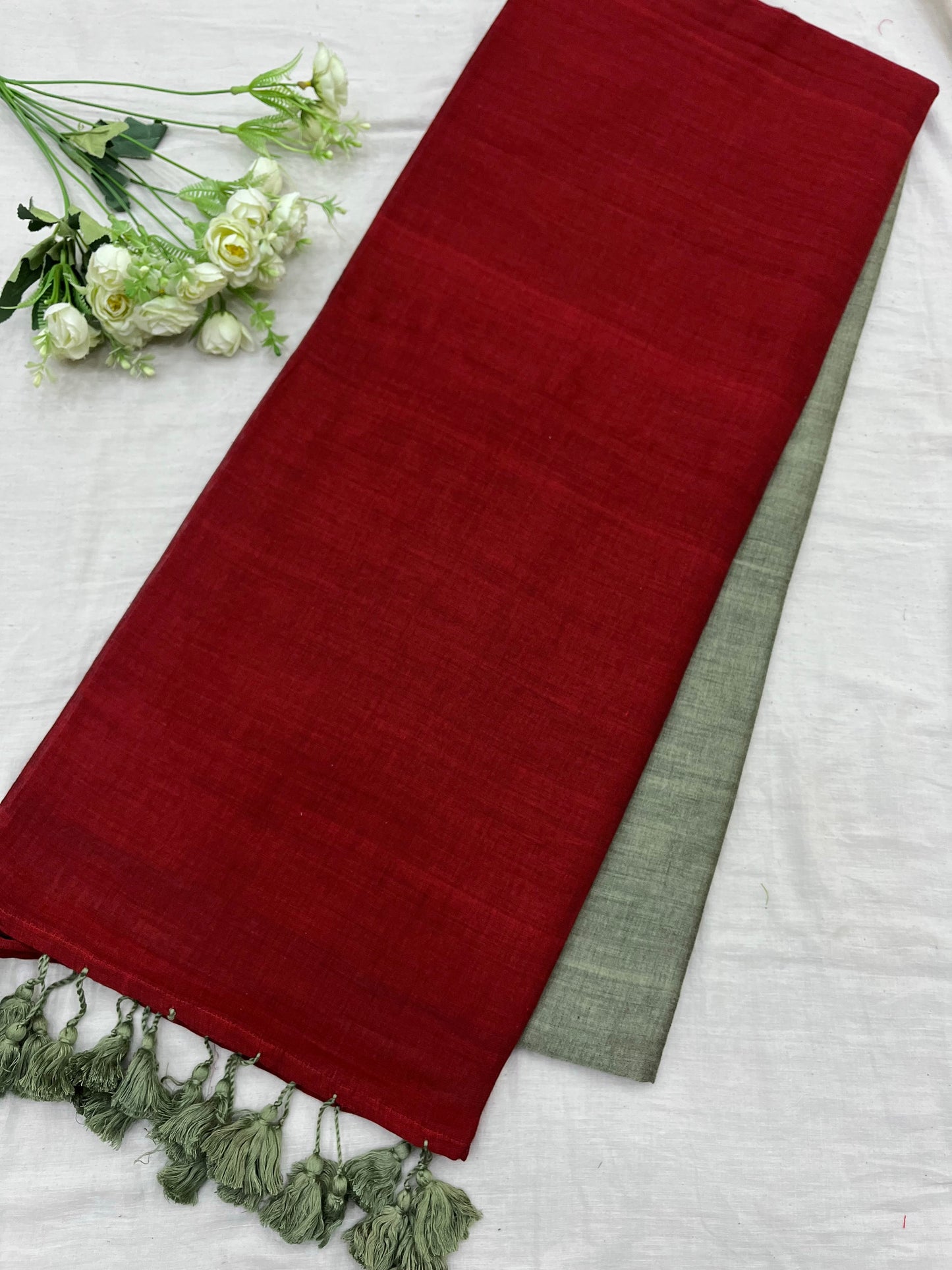 Rustic Mouse Acrylic Cotton Saree