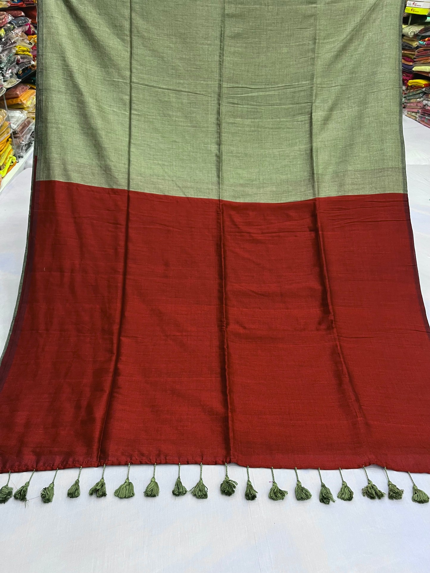 Rustic Mouse Acrylic Cotton Saree