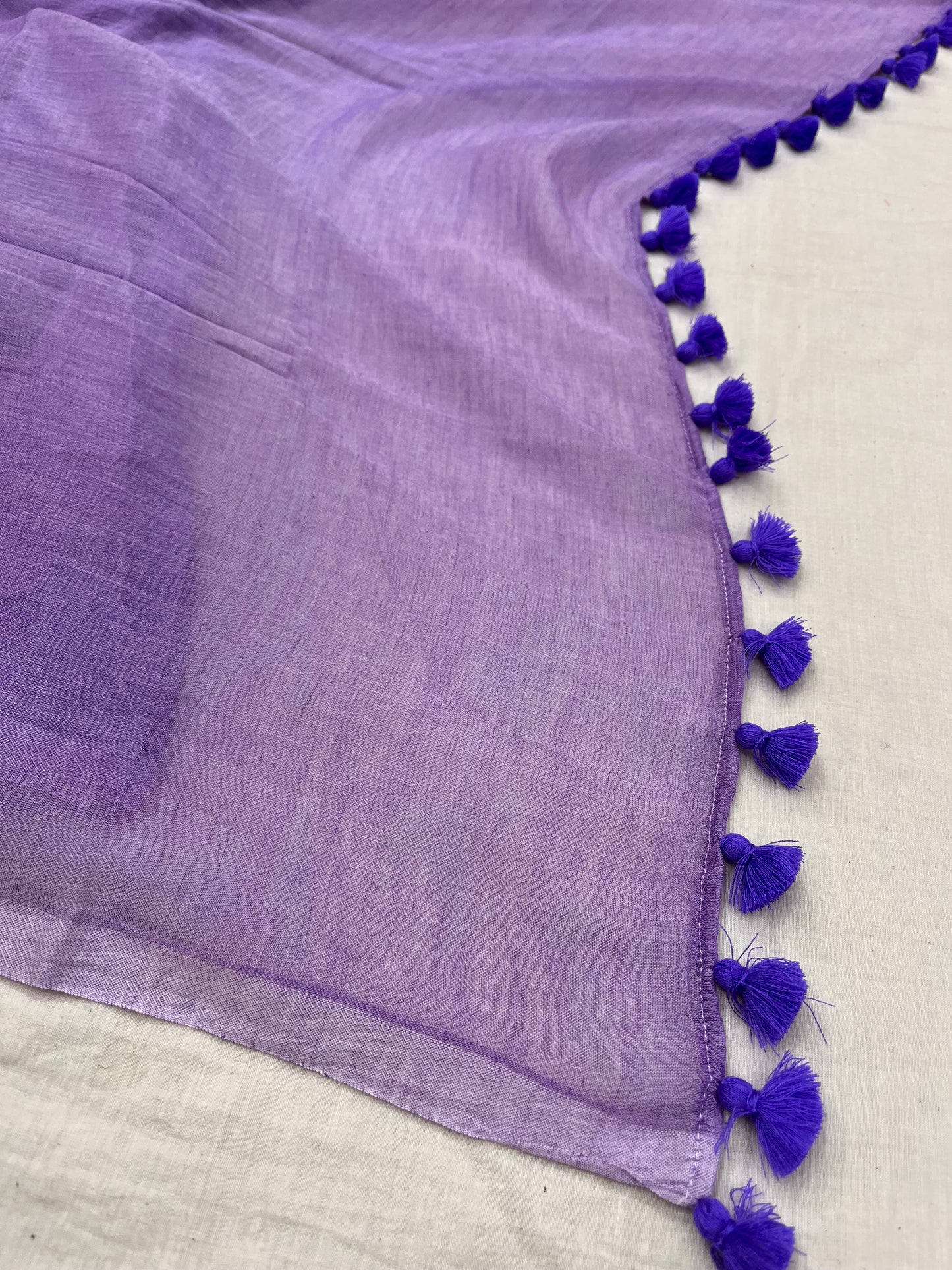 Lavender Dream Mulmul Saree