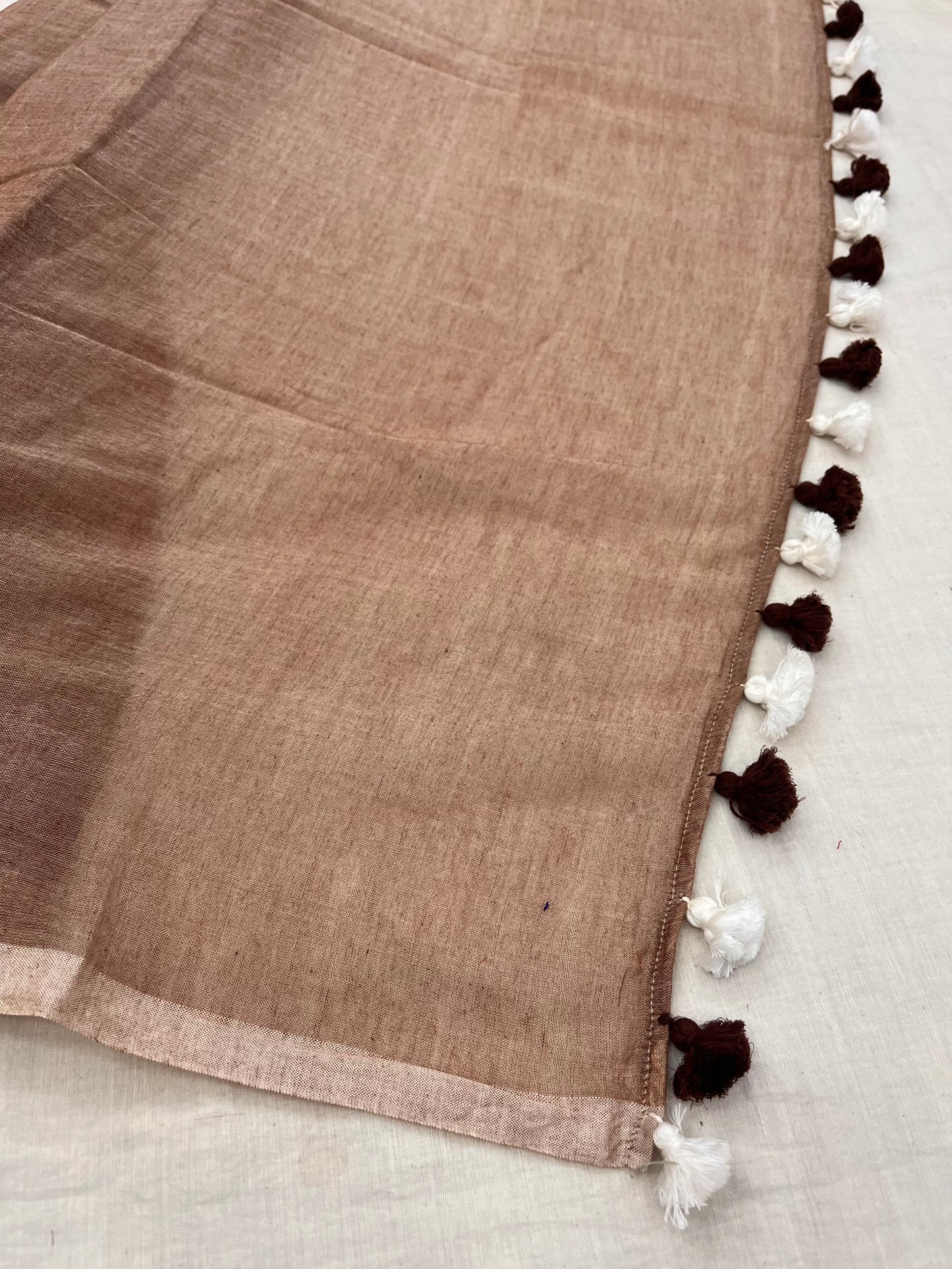 Cinnamon Latte Mulmul Saree