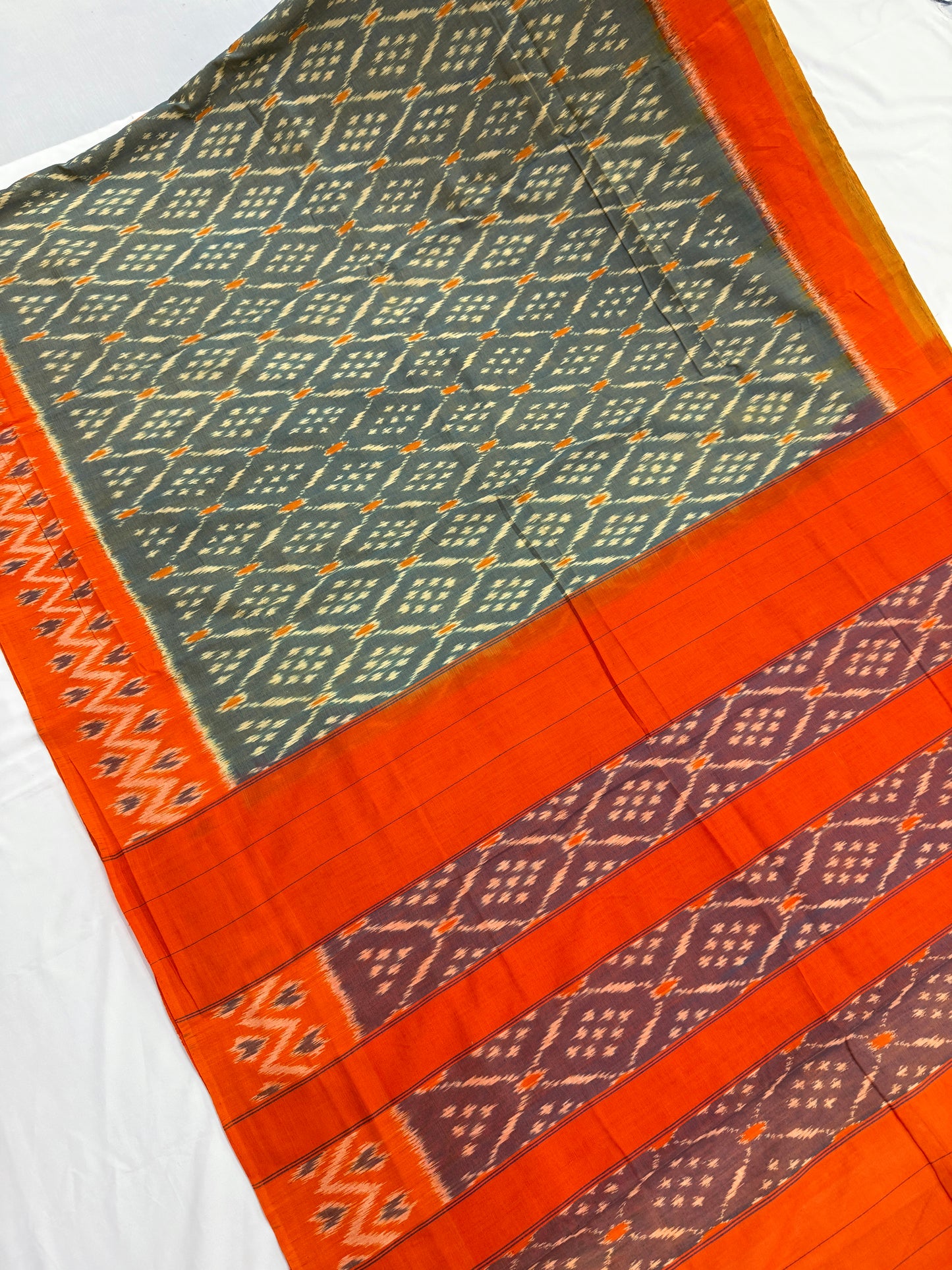 Handloom Single Ikkat Saree 07