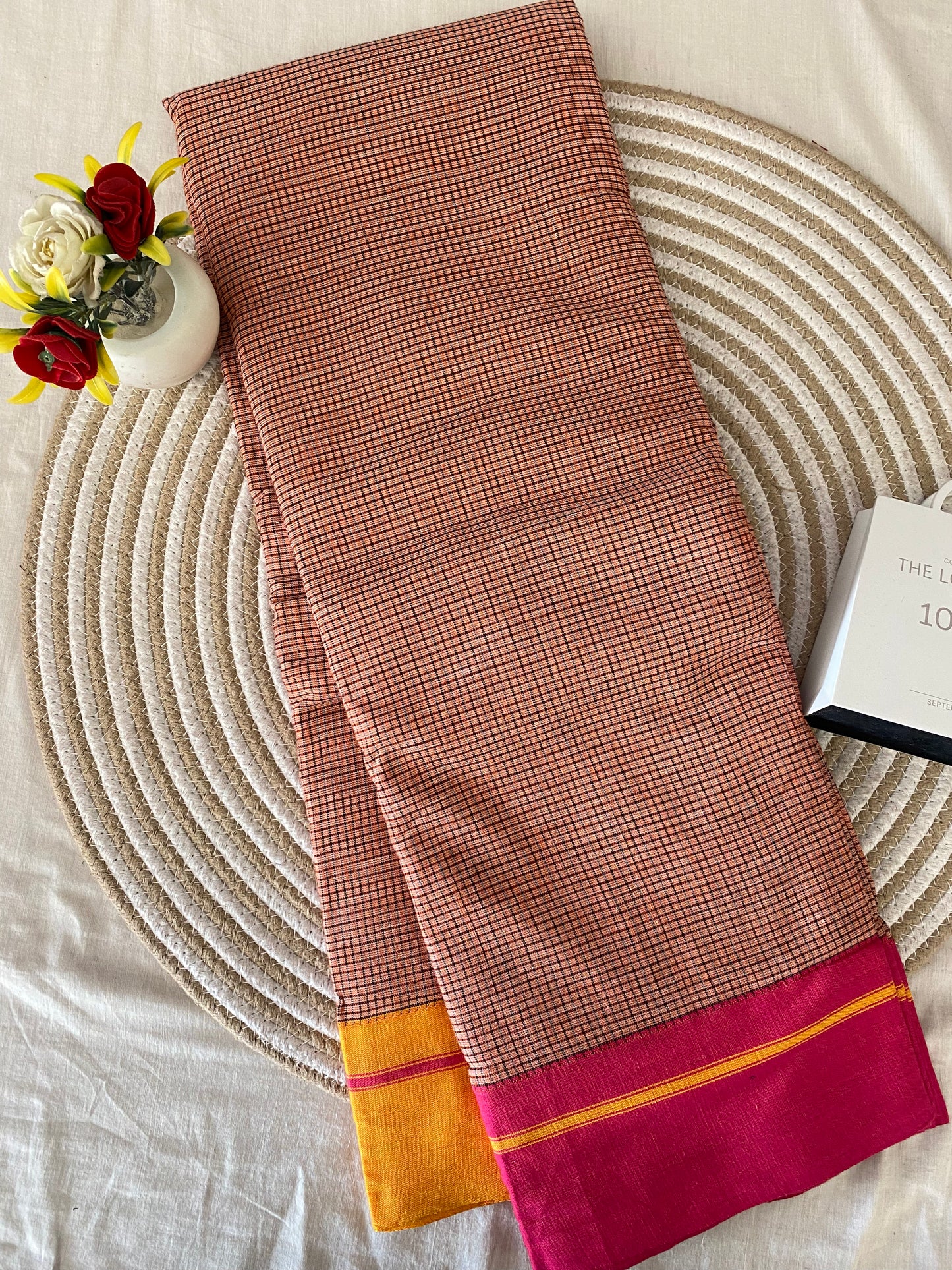 Flamingo Patteda Anchu Saree