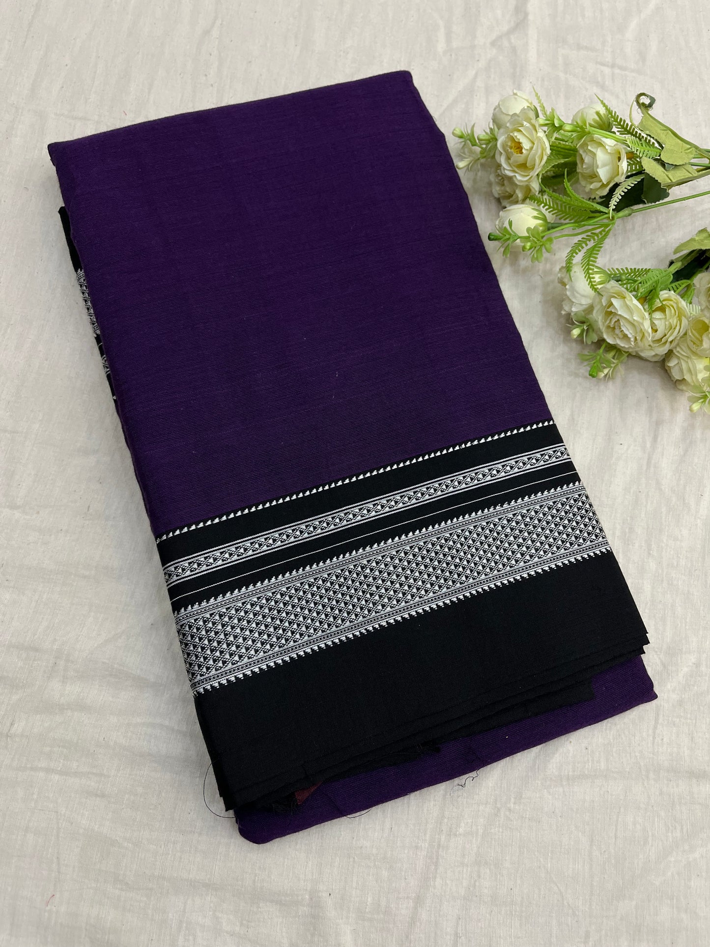 Jamuni Black Cotton Ilkal Saree