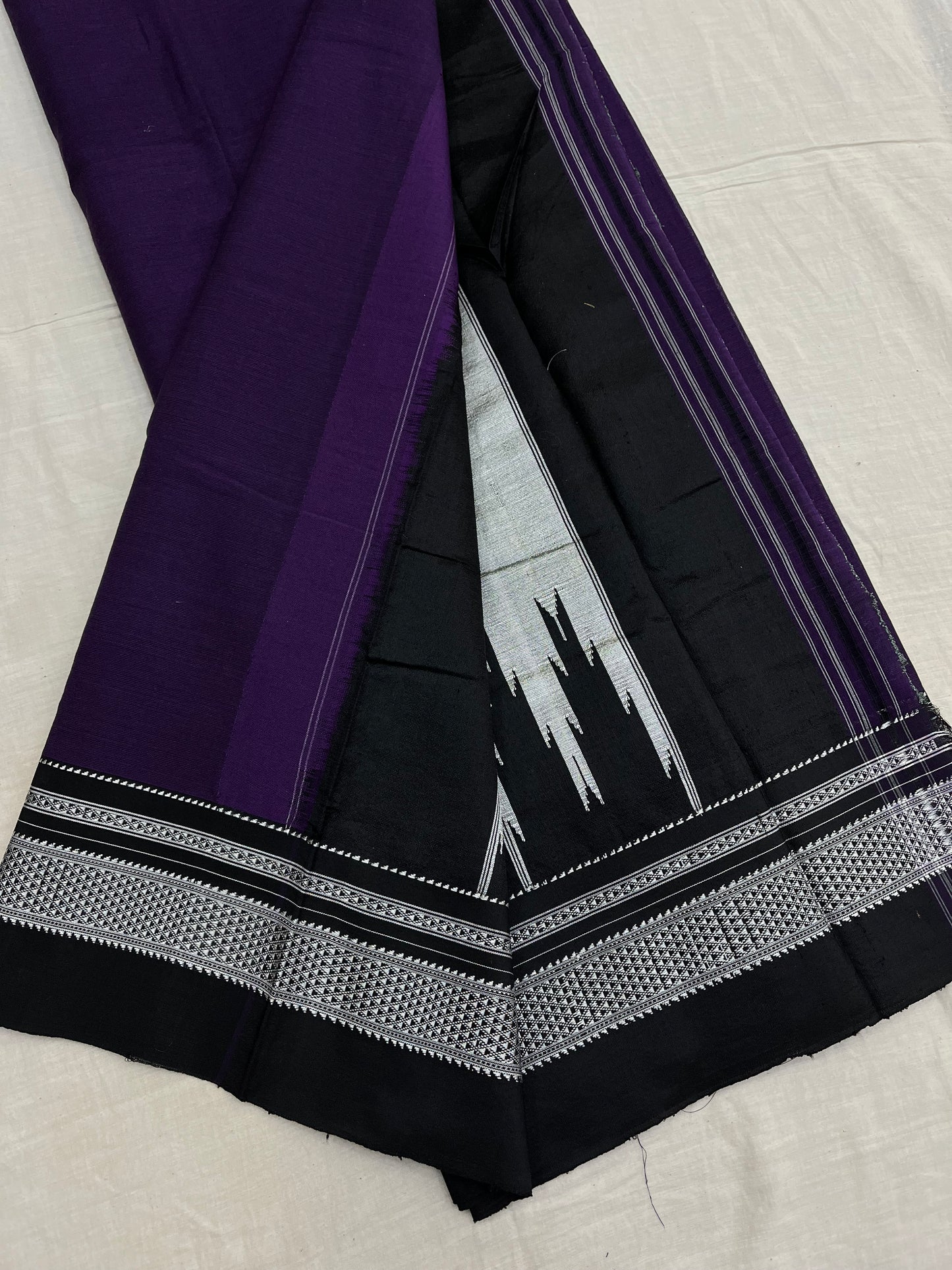 Jamuni Black Cotton Ilkal Saree