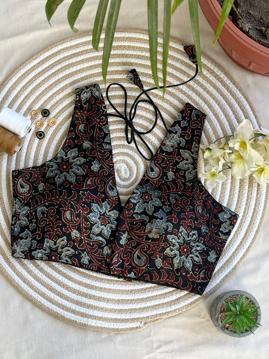 Palash Ajrakhg Modal Silk Blouse