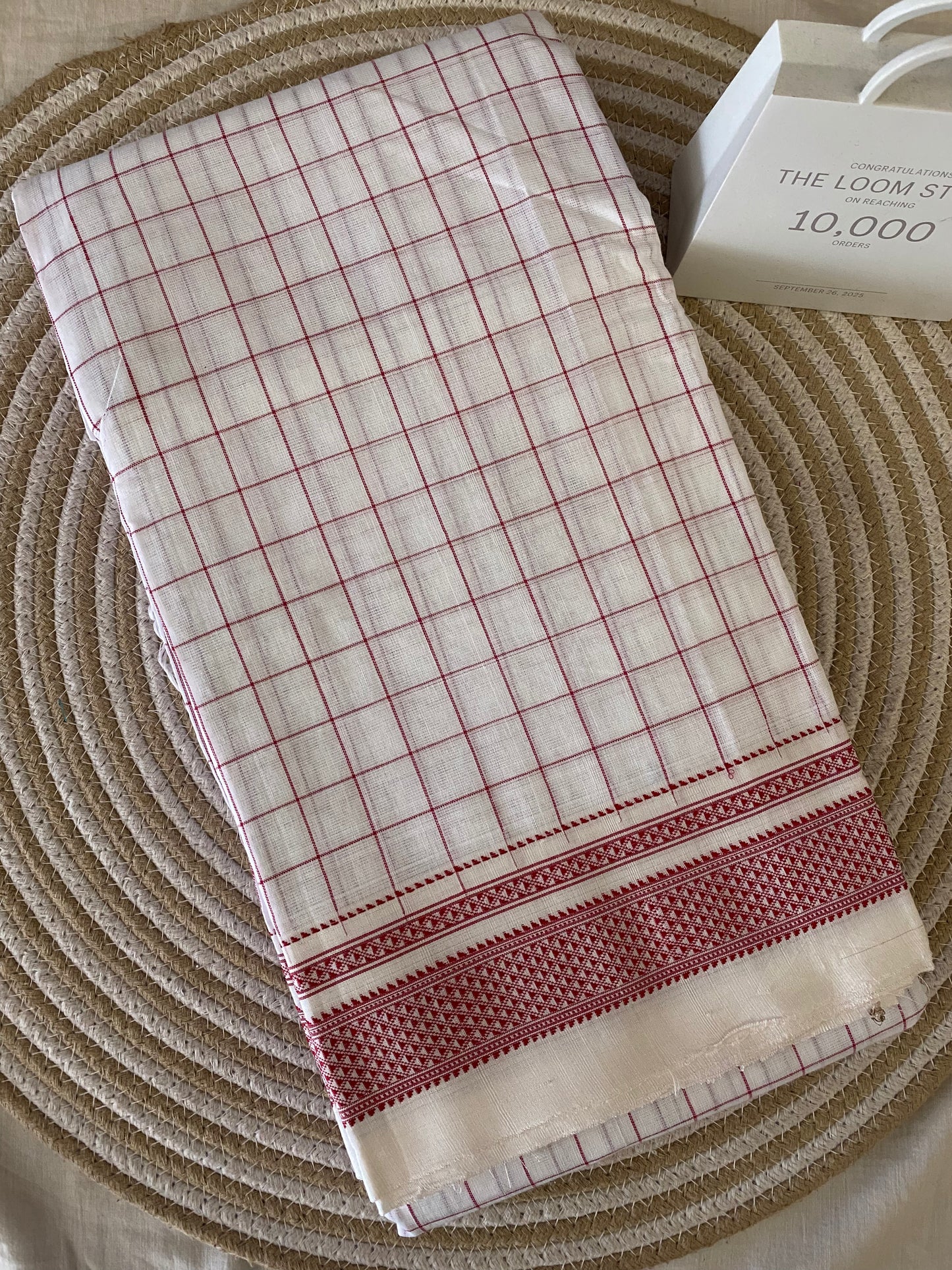 Ilkal Checks Handloom Saree 04